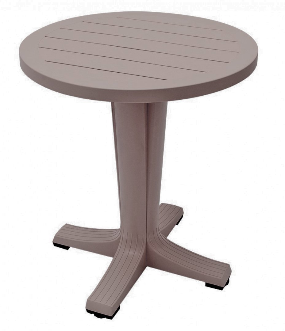 Изображение товара Садовый складной стол Прованс из пластика диаметром 65 см для дачи и отдыха