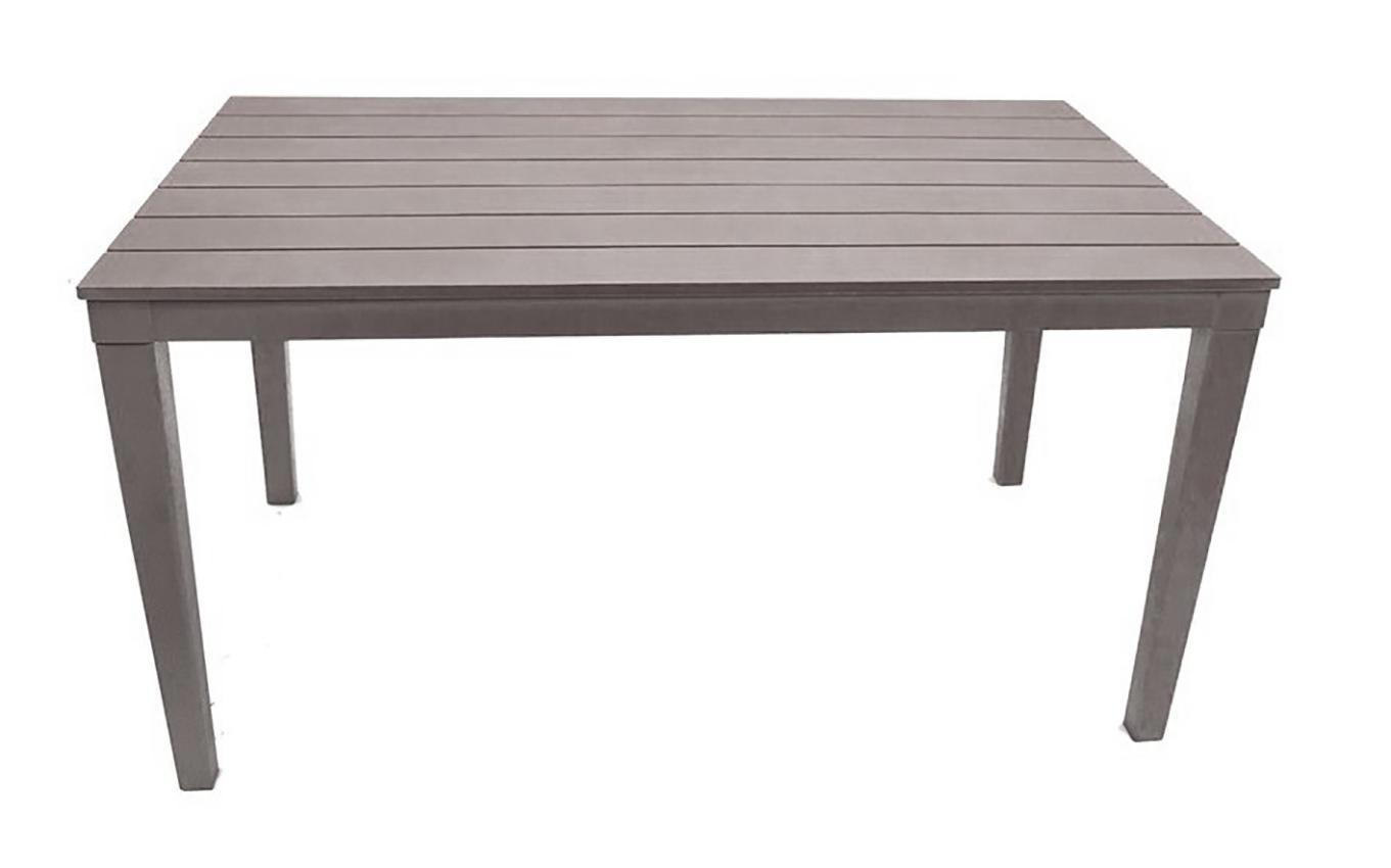 Изображение товара Садовый пластиковый стол Прованс 140х80 см серый для дачи и сада