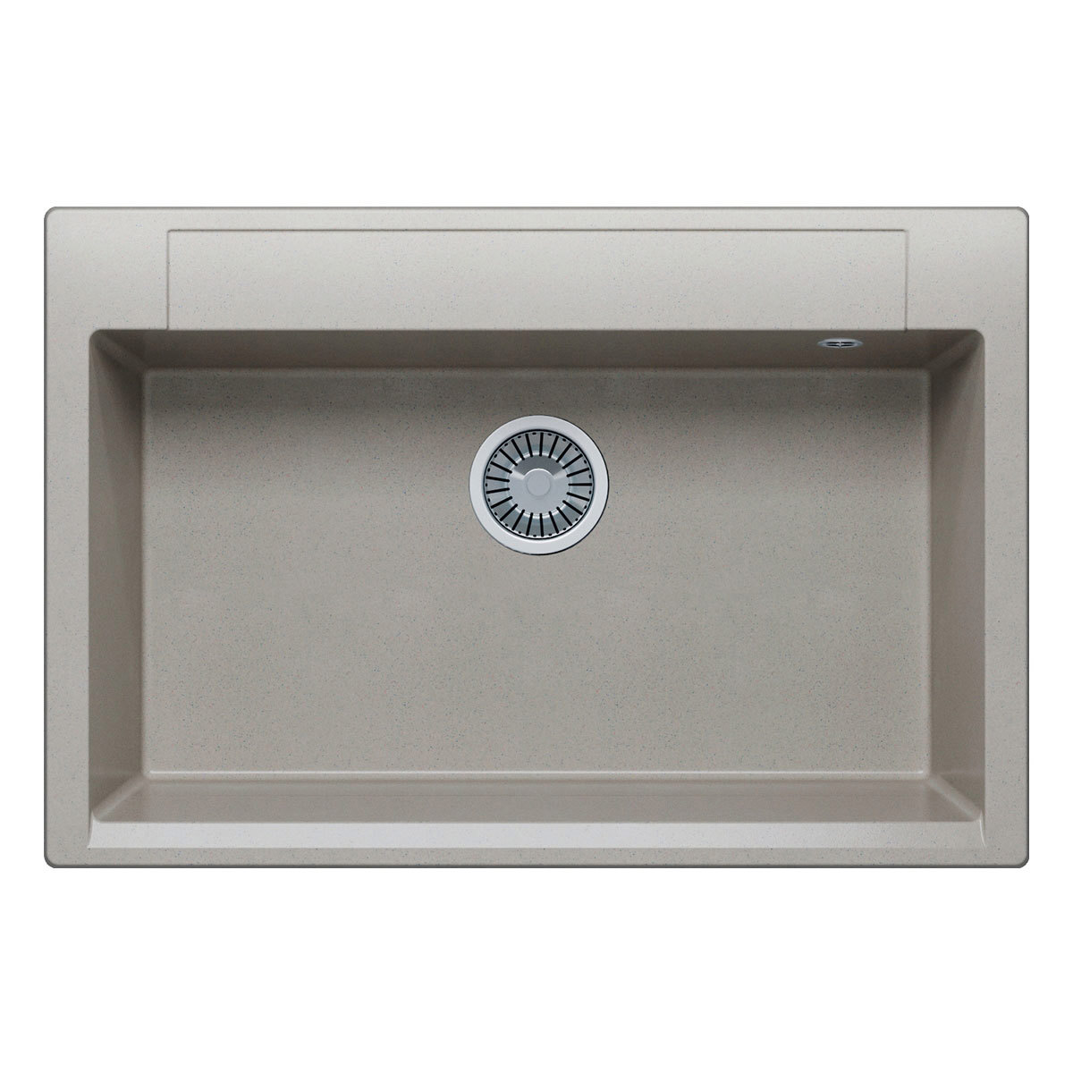 Изображение товара Мойка прямоугольная 76x20x51 см POLYGRAN искусственный камень цвет серый 575875