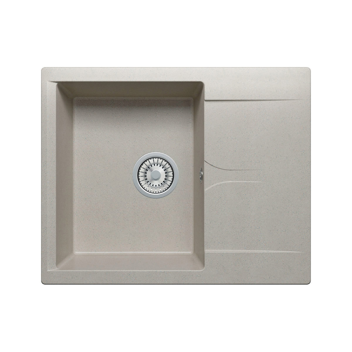 Изображение товара Мойка прямоугольная 62x20x50 см POLYGRAN искусственный камень цвет серый 444508