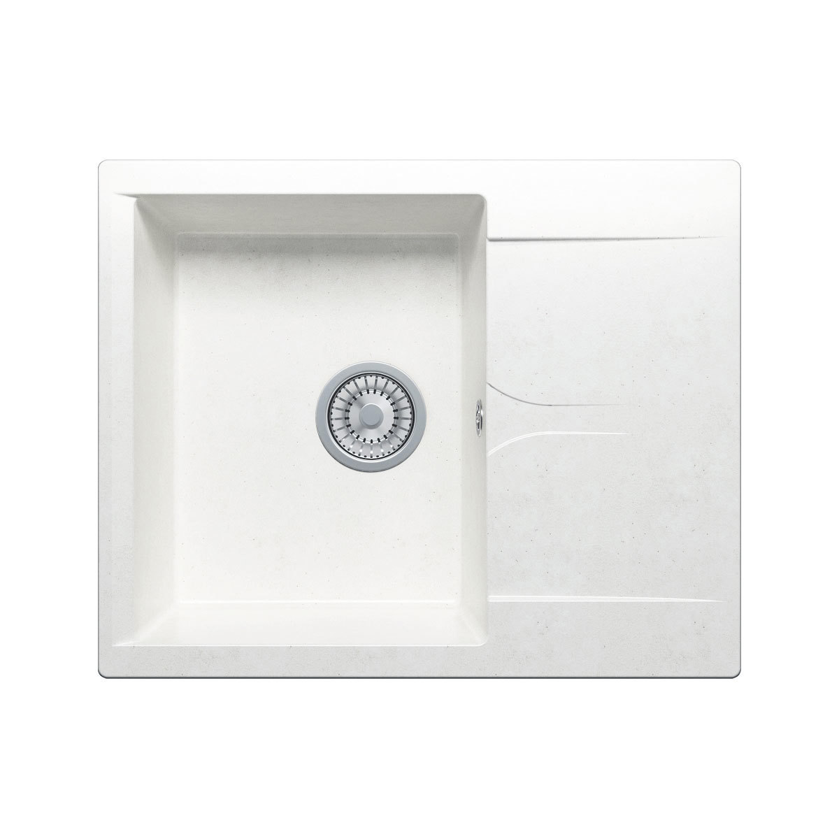 Изображение товара Мойка прямоугольная из искусственного камня POLYGRAN Gals-620 62x20 см белая