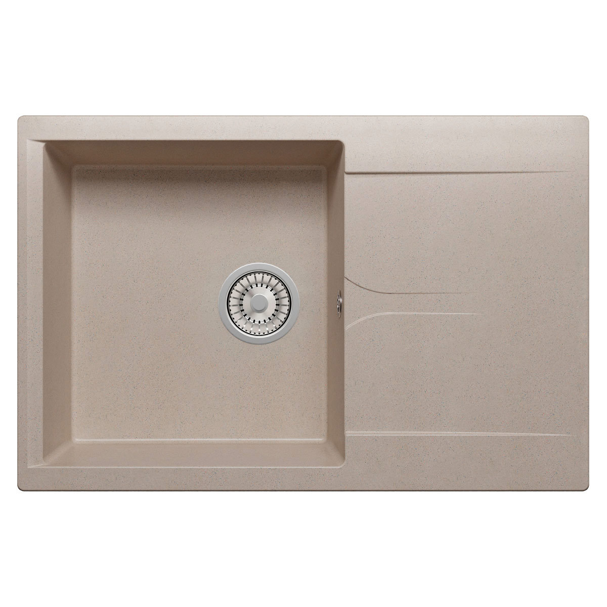 Изображение товара Мойка прямоугольная 76x20x50 см POLYGRAN искусственный камень цвет серый