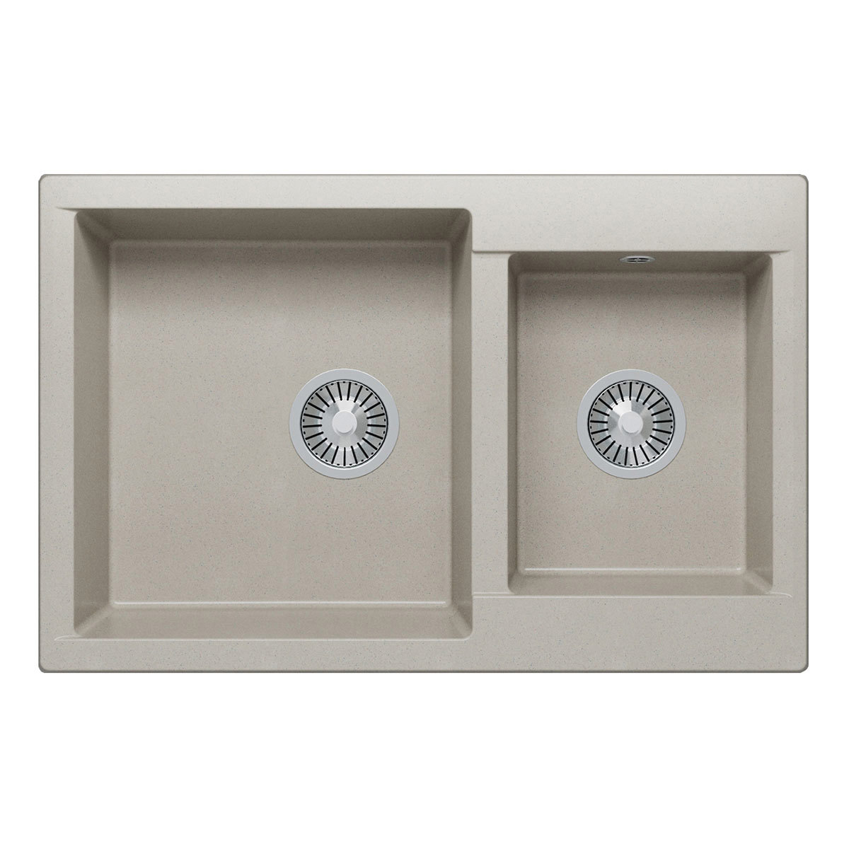 Изображение товара Мойка для кухни из искусственного камня POLYGRAN Brig-772 77.2x20x50 см серого цвета