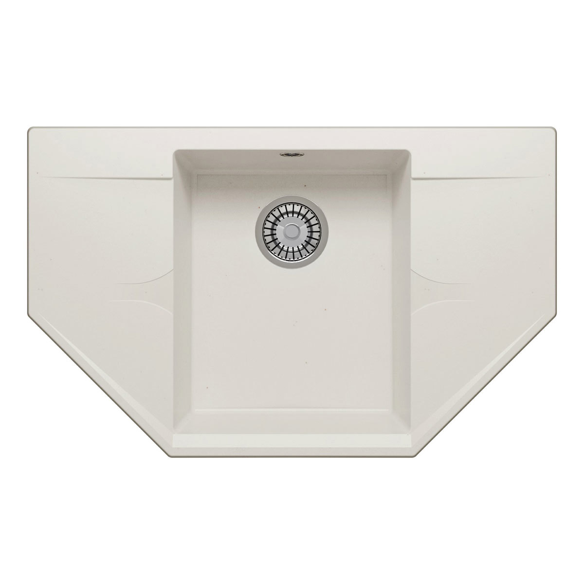 Изображение товара Мойка угловая POLYGRAN Riff-800 80x50 см белая