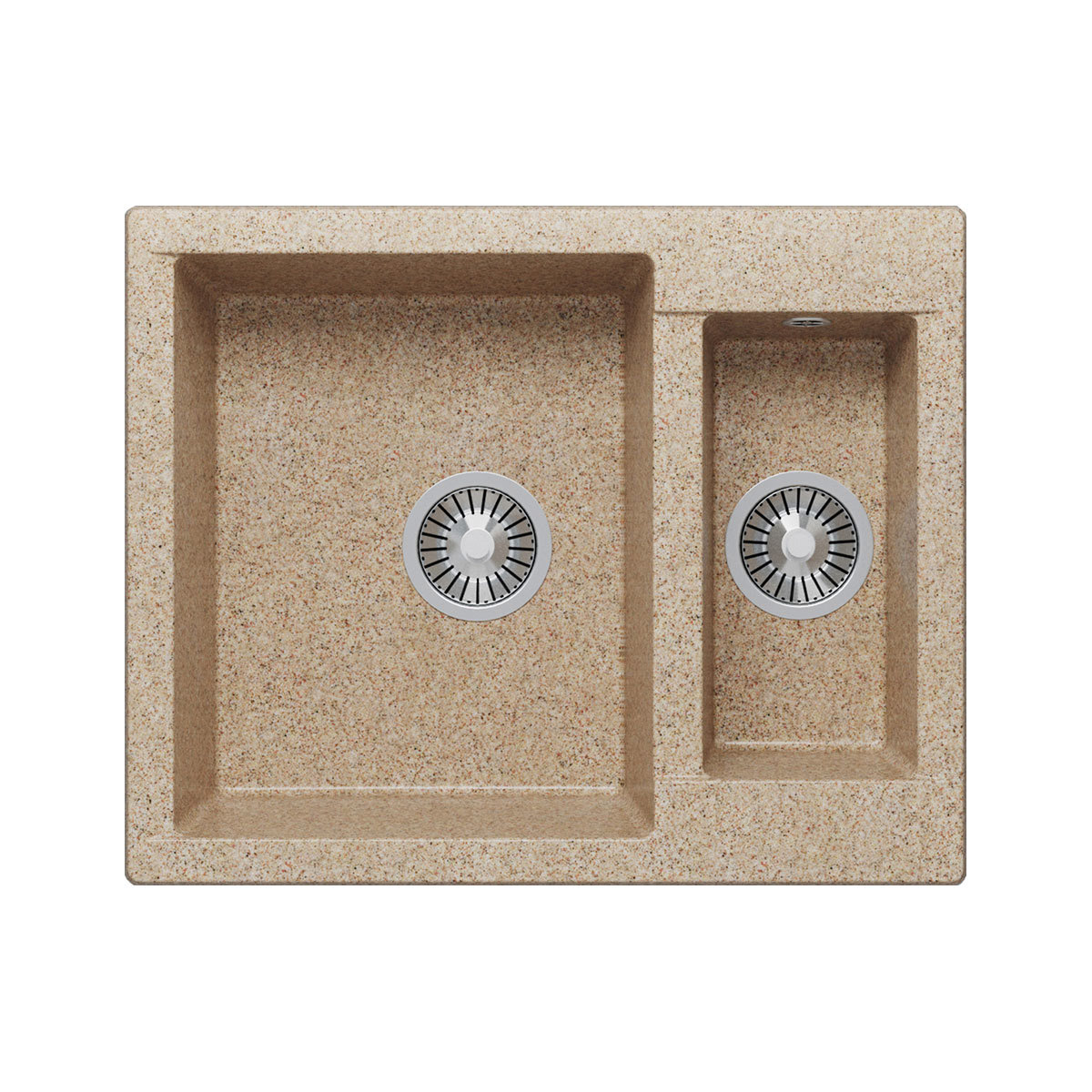 Изображение товара Мойка прямоугольная 50x62x21.6 см POLYGRAN искусственный камень цвет песок