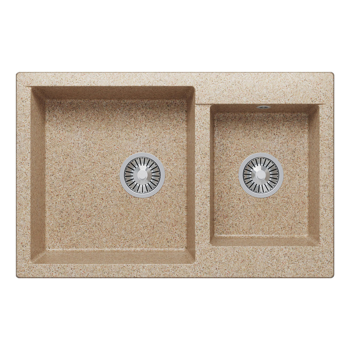 Изображение товара Мойка для кухни POLYGRAN Brig-772 из искусственного камня песочный цвет
