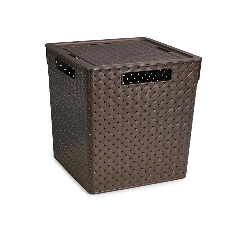 Изображение товара Корзина для хранения VIOLET Береста 29.4x29.4x30 см коричневая