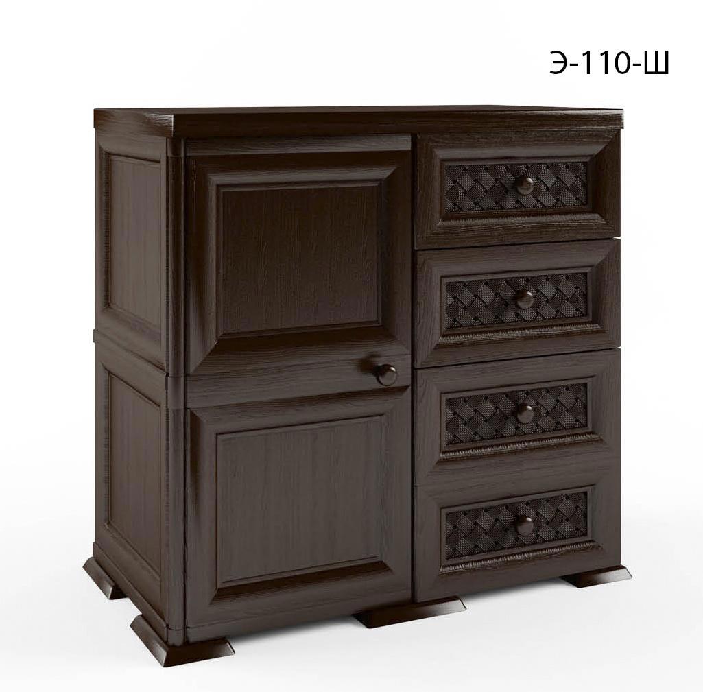 Изображение товара Шкаф садовый Элластик-Пласт Уют Э-110 с 4 ящиками, 810x420x835мм