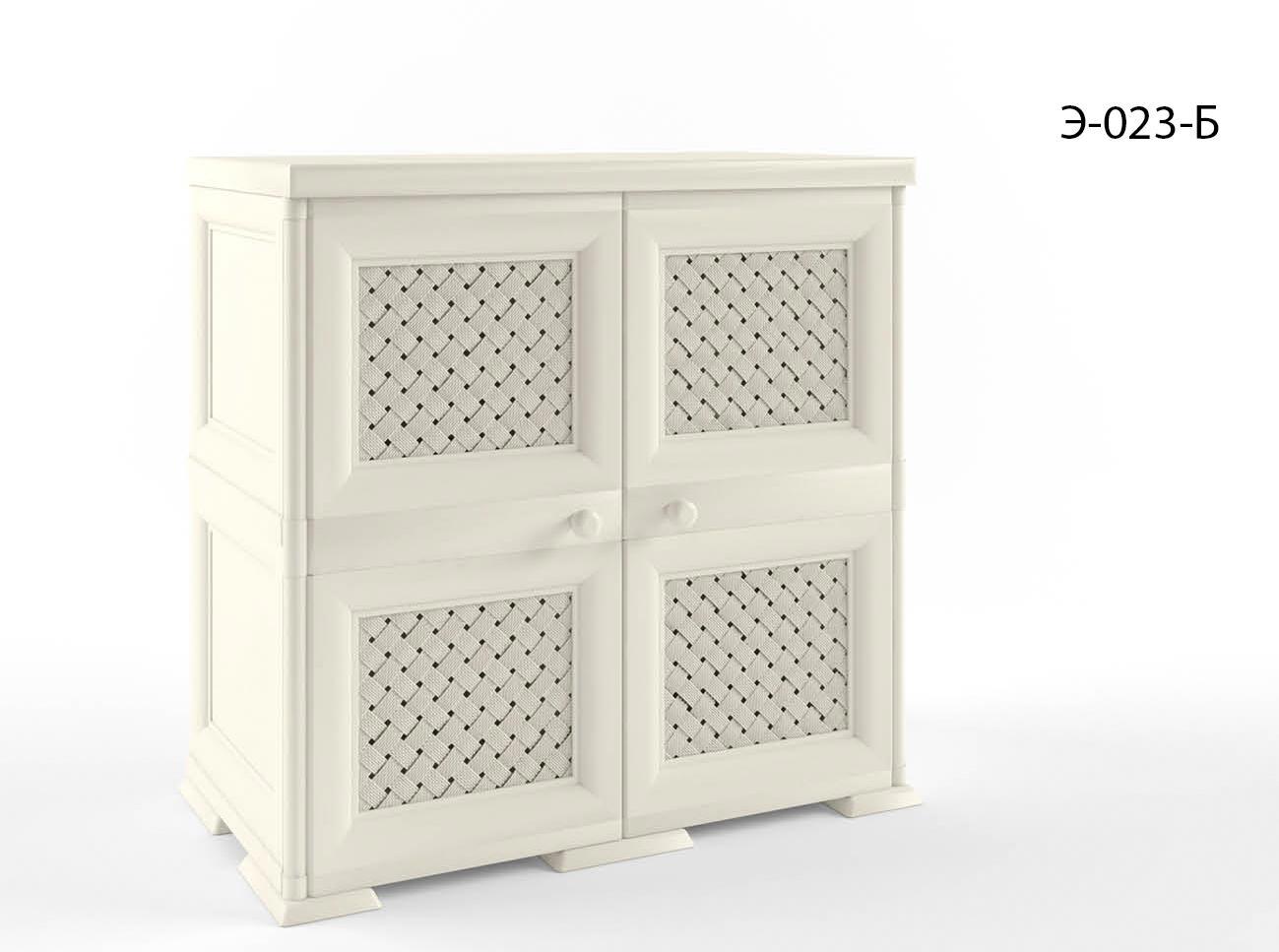 Изображение товара Садовый шкаф из полипропилена Элластик-Пласт Уют Э-023 Б 810х420х835 мм бежевый