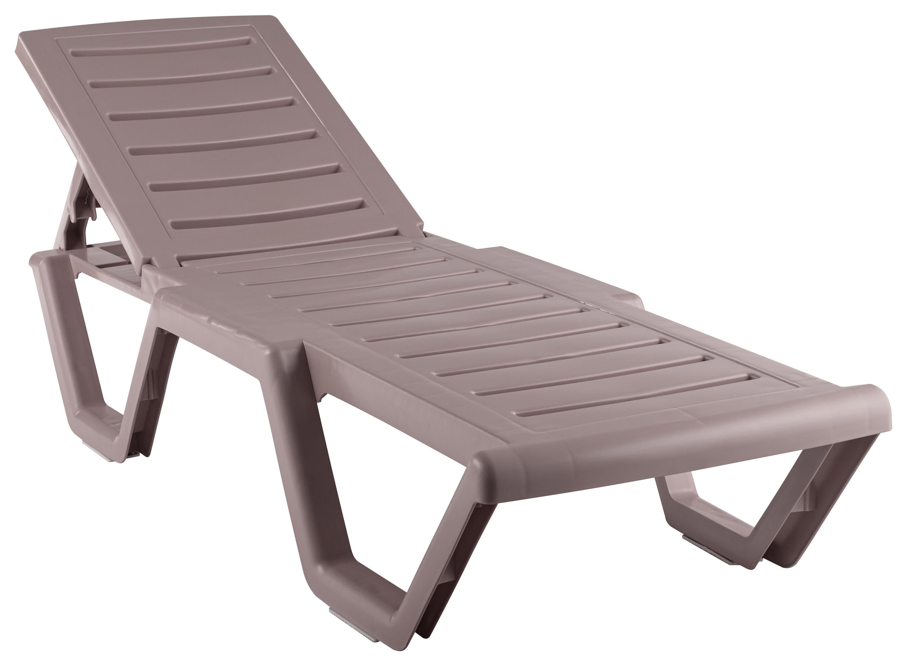 Изображение товара Шезлонг Элластик-Пласт Атлант 186см Мокко с регулируемой спинкой для отдыха на улице