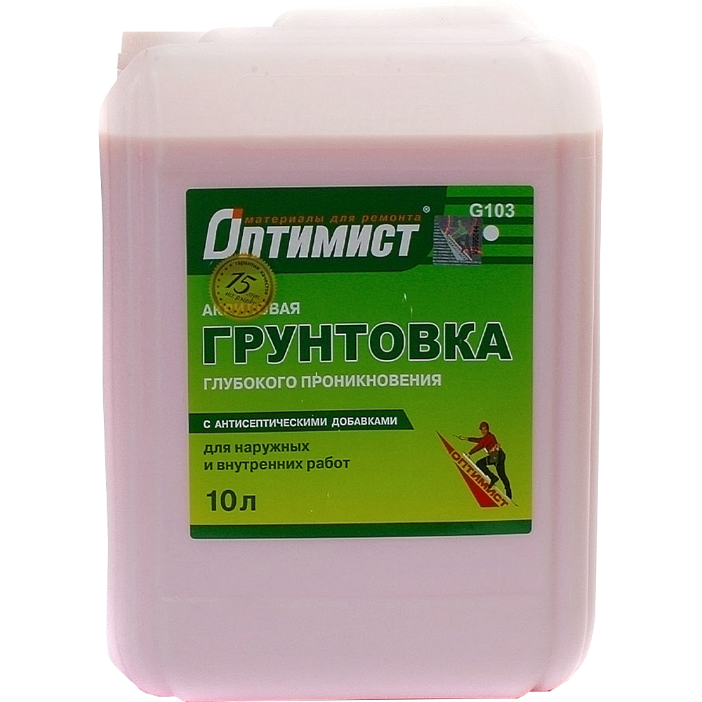 Изображение товара Грунтовка глубокого проникновения Оптимист G103 10 л