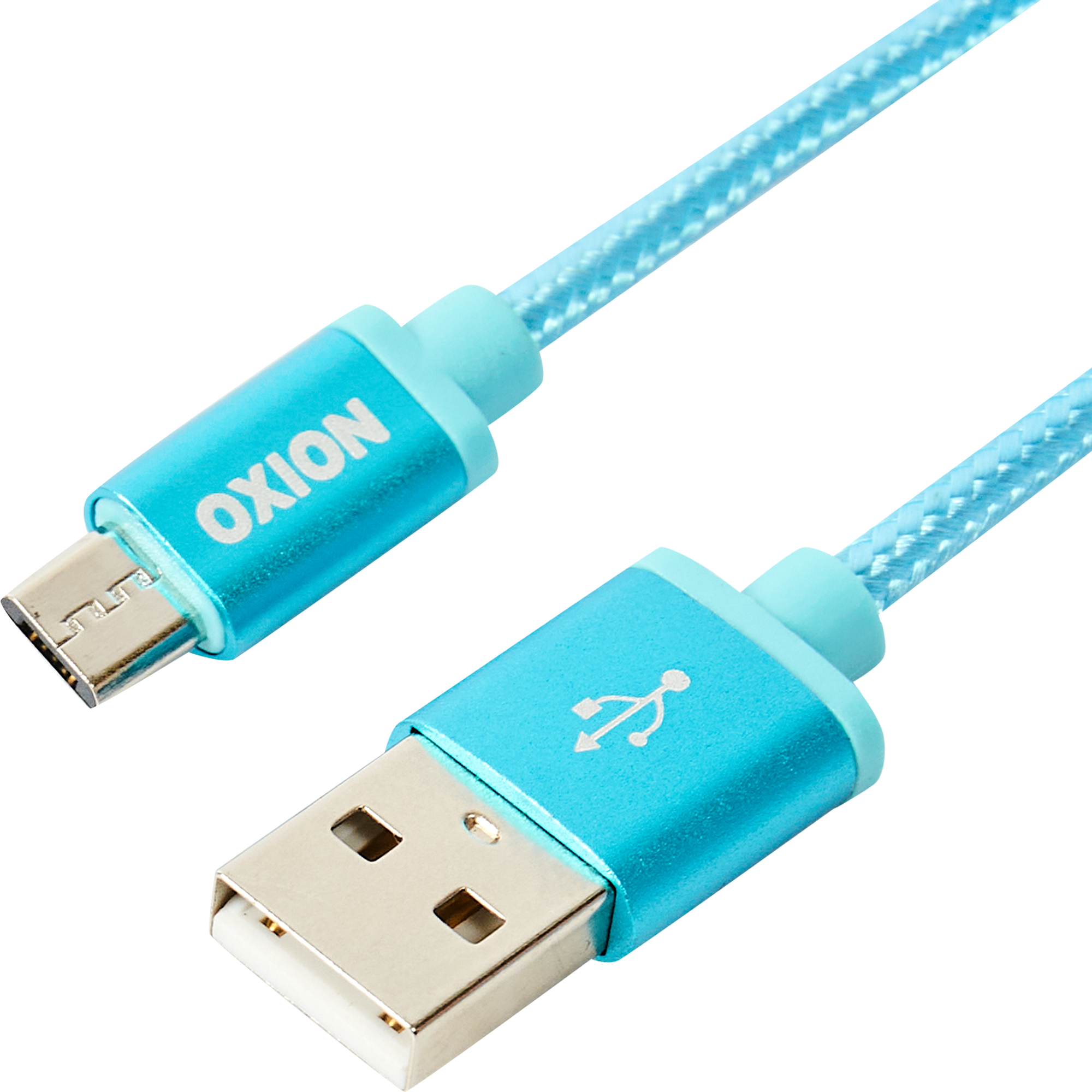 Кабель Oxion USB-micro USB 1.3 м 2 A цвет синий