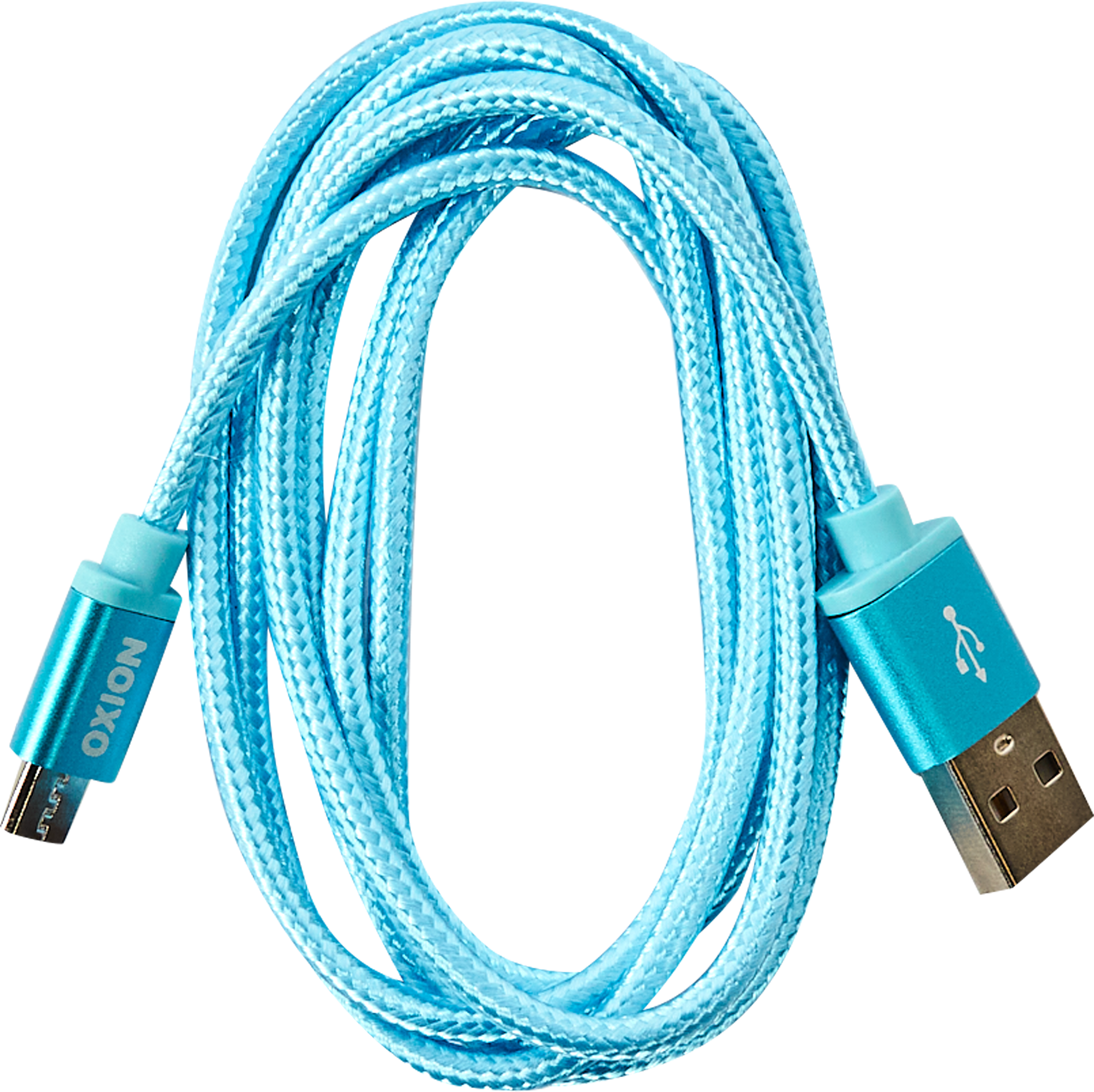 Кабель Oxion USB-micro USB 1.3 м 2 A цвет синий - 1