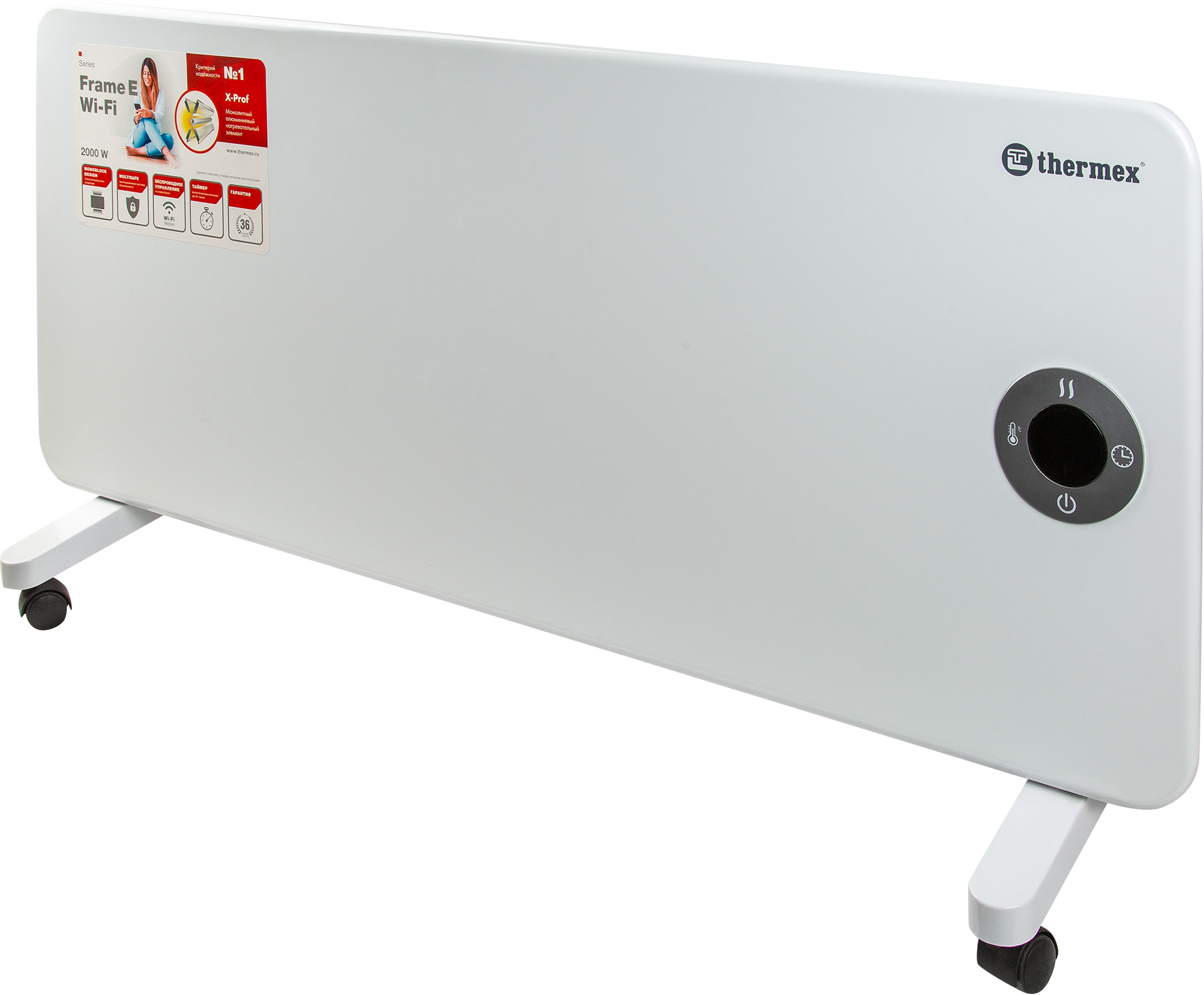 Изображение товара Электрический конвектор Thermex Frame 2000E Wi-Fi 2000 Вт для дома и гаража