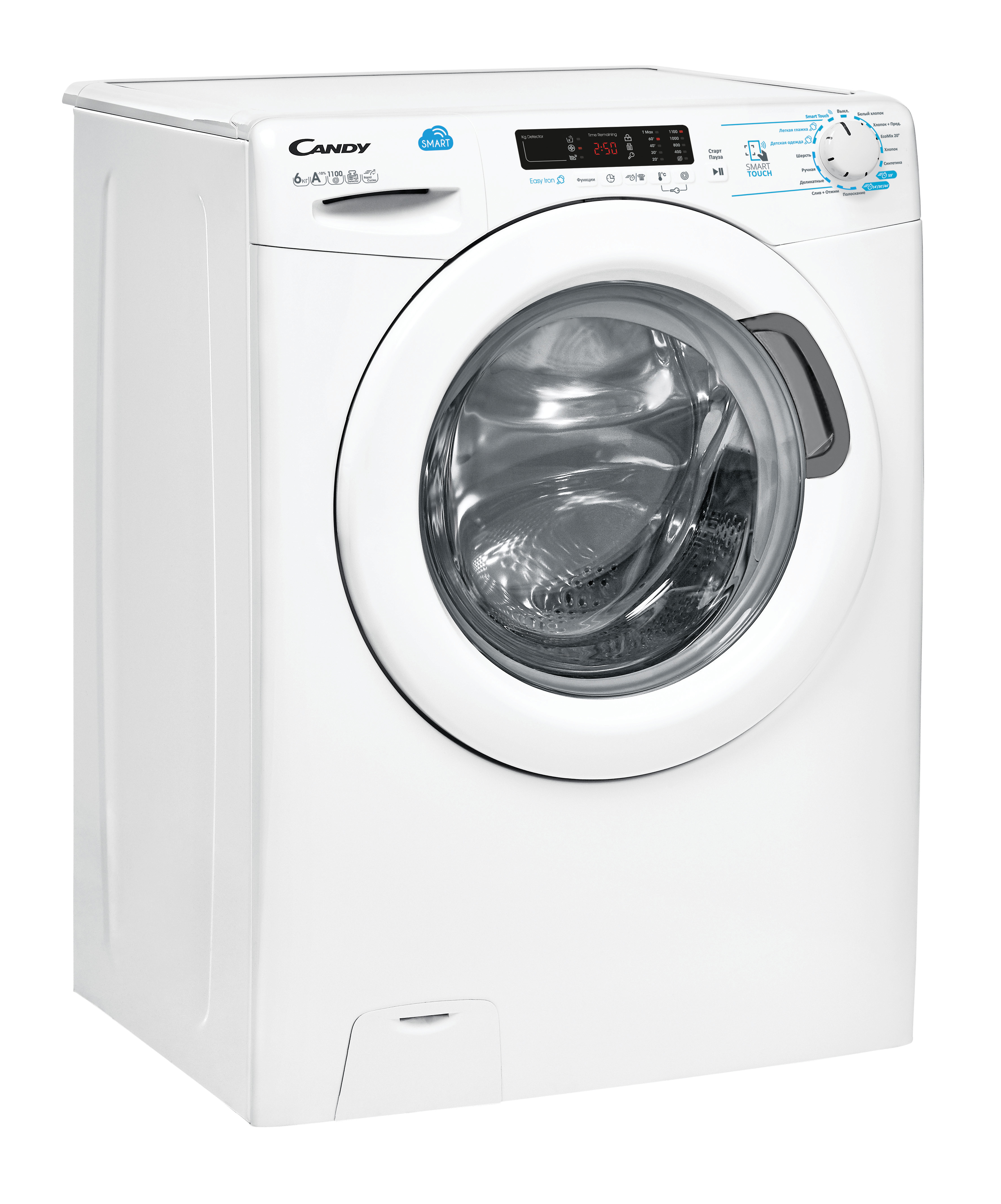 Изображение товара Стиральная машина 60x85x40 см 6 кг цвет белый Candy Smart CSS4 1162D1/2-07, 31008624 Изображение товара Стиральная машина 60x85x40 см 6 кг цвет белый Candy Smart CSS4 1162D1/2-07, 31008624
