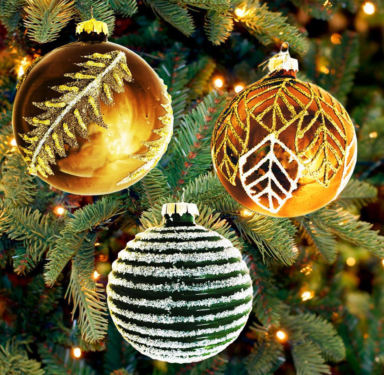 Изображение товара Набор елочных украшений MAG1901-G, 8см 3 шт