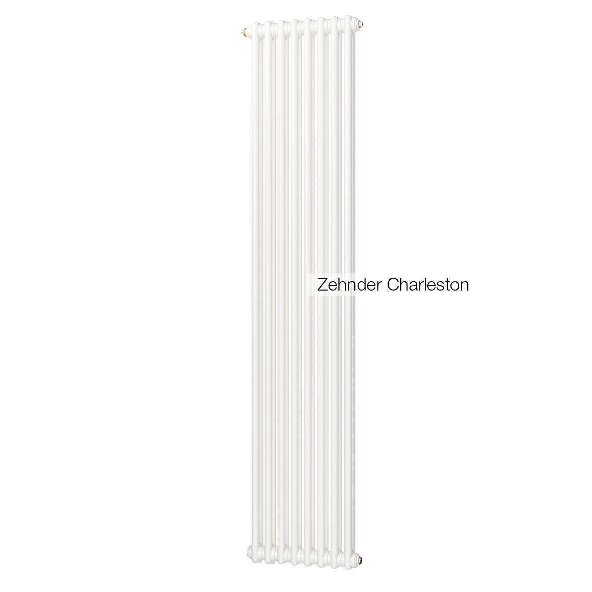 Изображение товара Радиатор трубчатый Zehnder Charleston 2180 12 секций нижнее подключение сталь белый