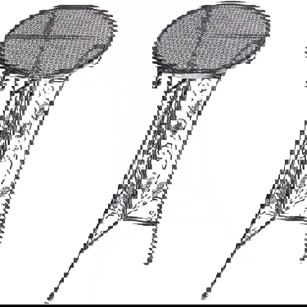 Изображение товара Садовый круглый стол MAGNIFICO 123-255 черный металл 72см Китай