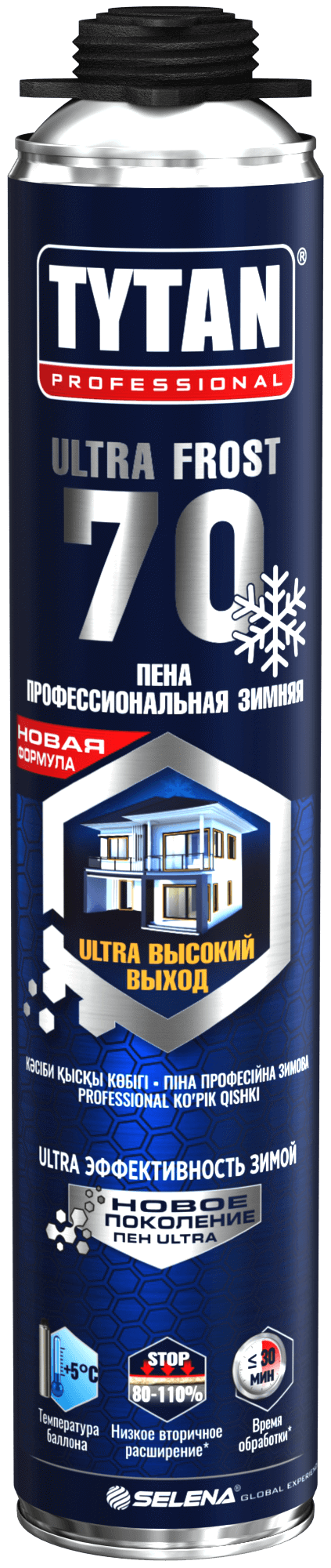 Изображение товара Пена монтажная пистолетная Tytan Ultra Frost 70 зимняя 870 мл