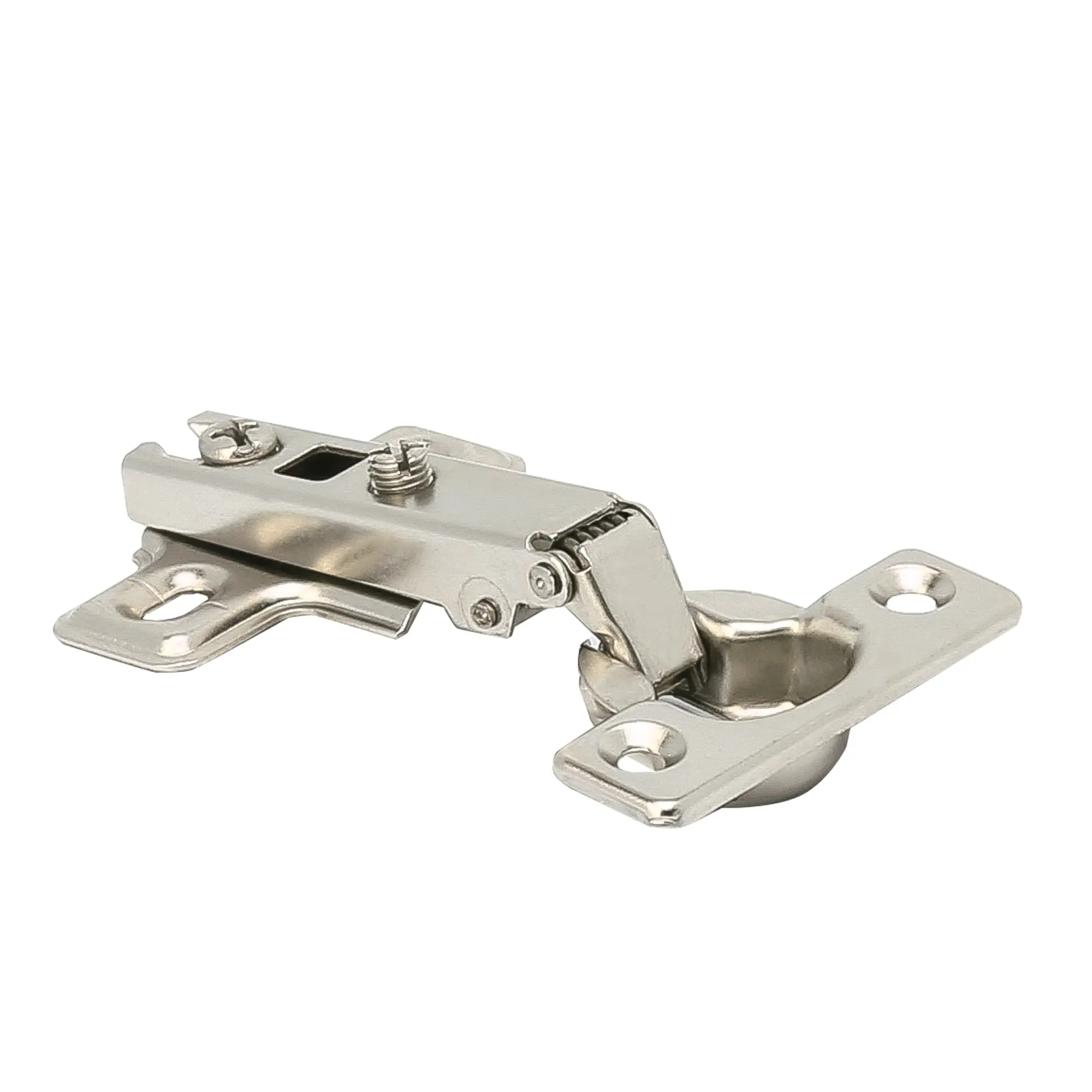 Минипетля мебельная накладная MF-402A, Slide-on, 50 мм, сталь