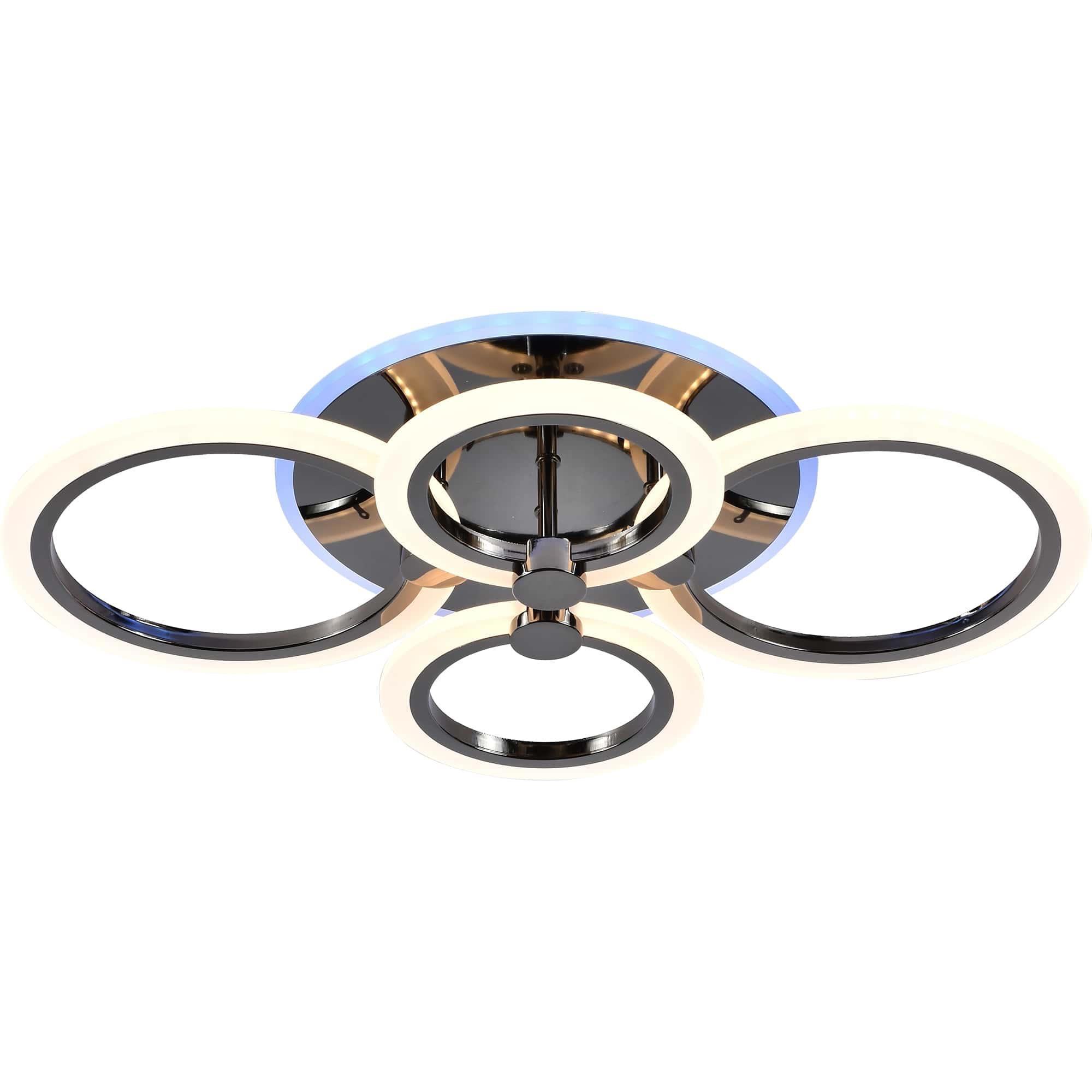 Изображение товара Люстра потолочная светодиодная EVOLED CERINA SLE500582-04 12 м² нейтральный белый свет цвет хром