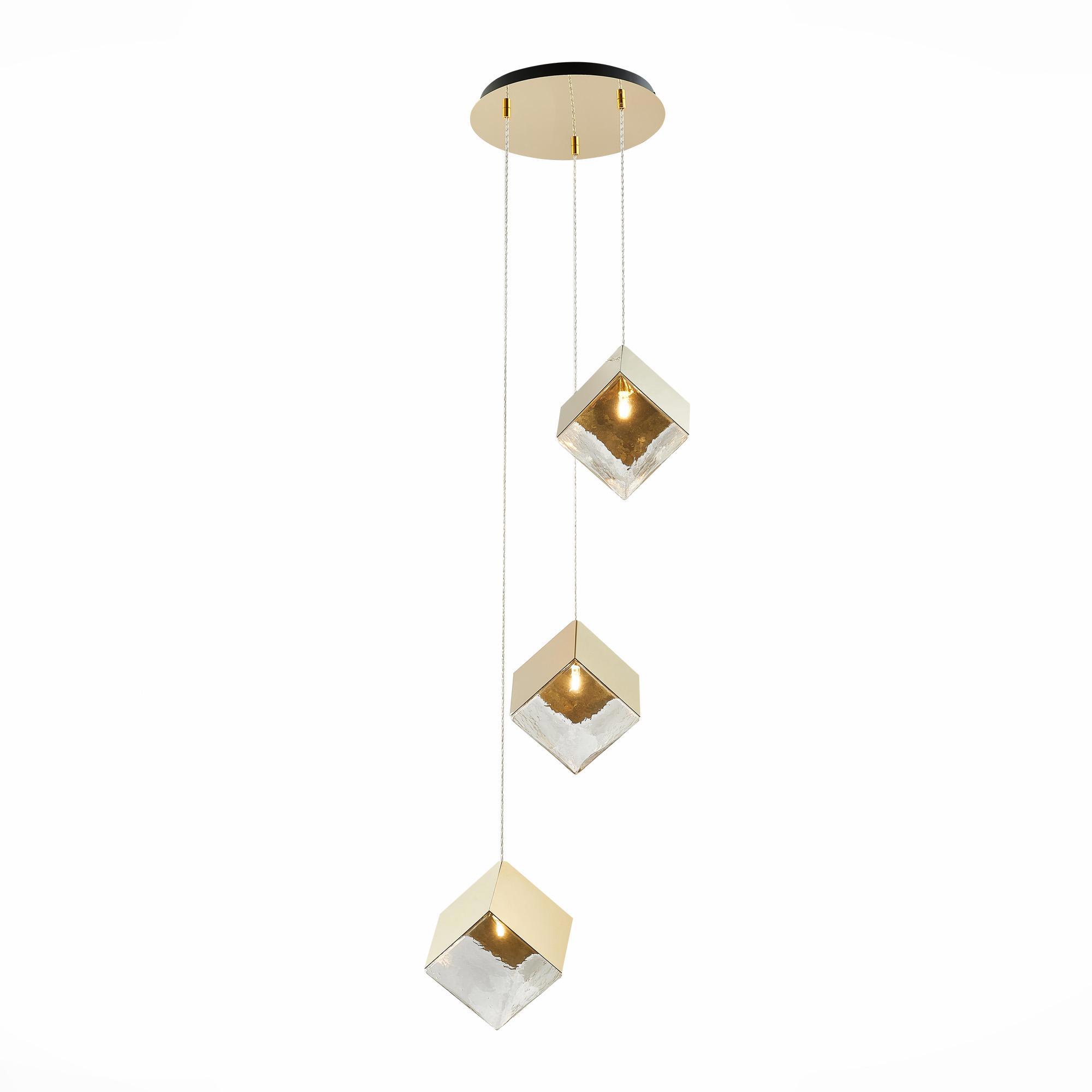 Изображение товара Подвесной светильник ST LUCE RIELLO 5 м² золото стекло современный дизайн