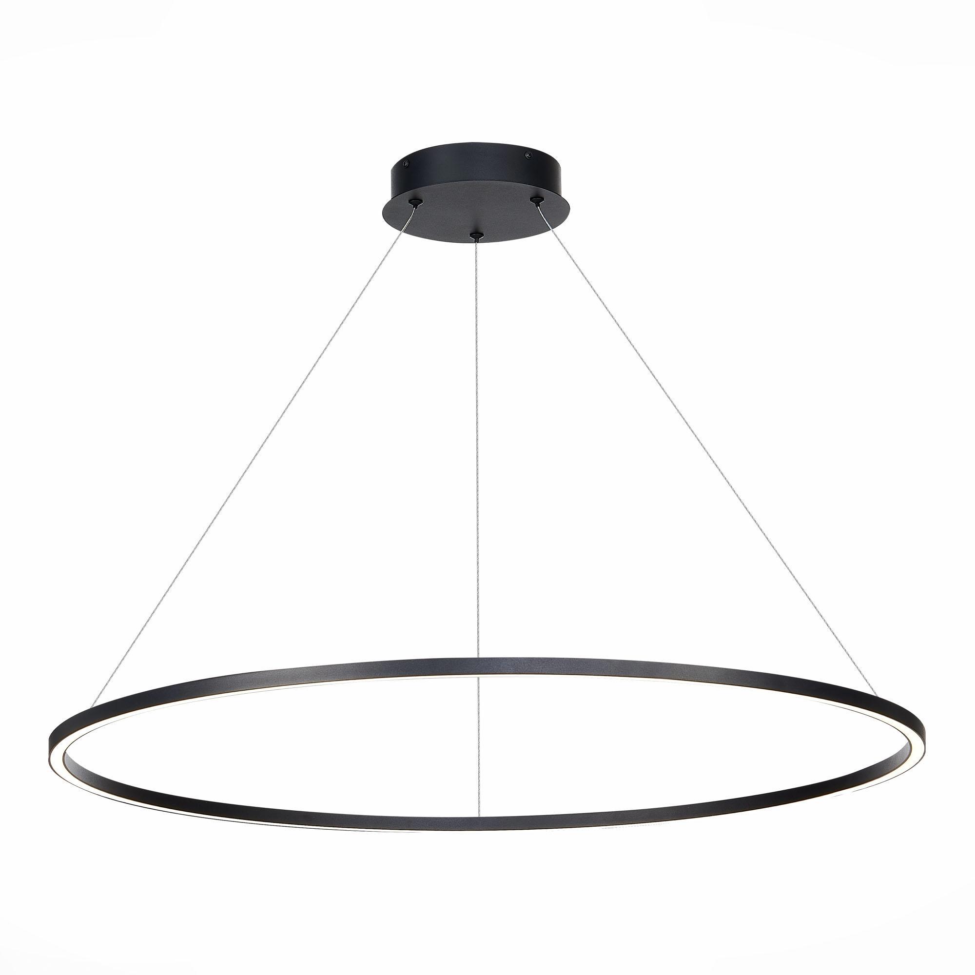 Изображение товара Подвесной светодиодный светильник ST LUCE ST605 443 46 черный белый потолочный для коридора