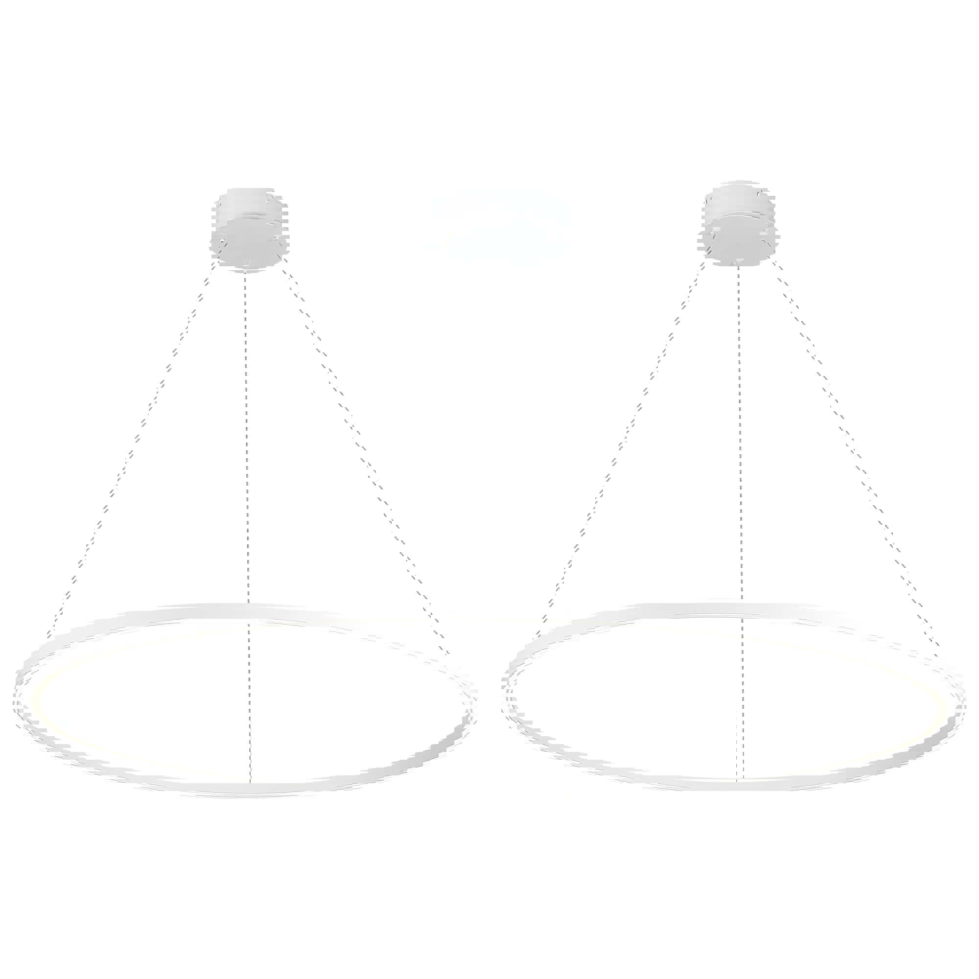 Изображение товара Светильник подвесной светодиодный ST LUCE ST605 DOWN 9 м² нейтральный белый свет цвет белый