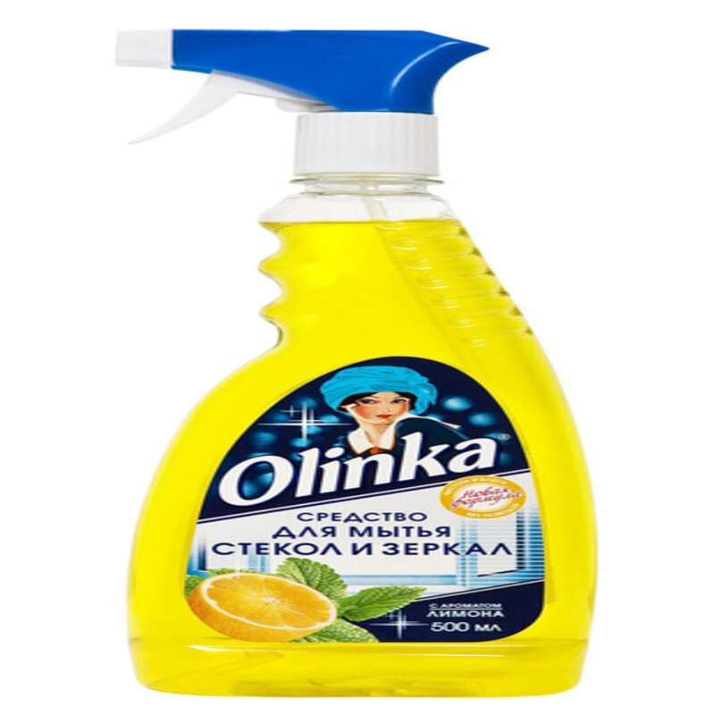 Изображение товара Средство для мытья стекол и зеркал Olinka Лимон 0.5 л Изображение товара Средство для мытья стекол и зеркал Olinka Лимон 0.5 л