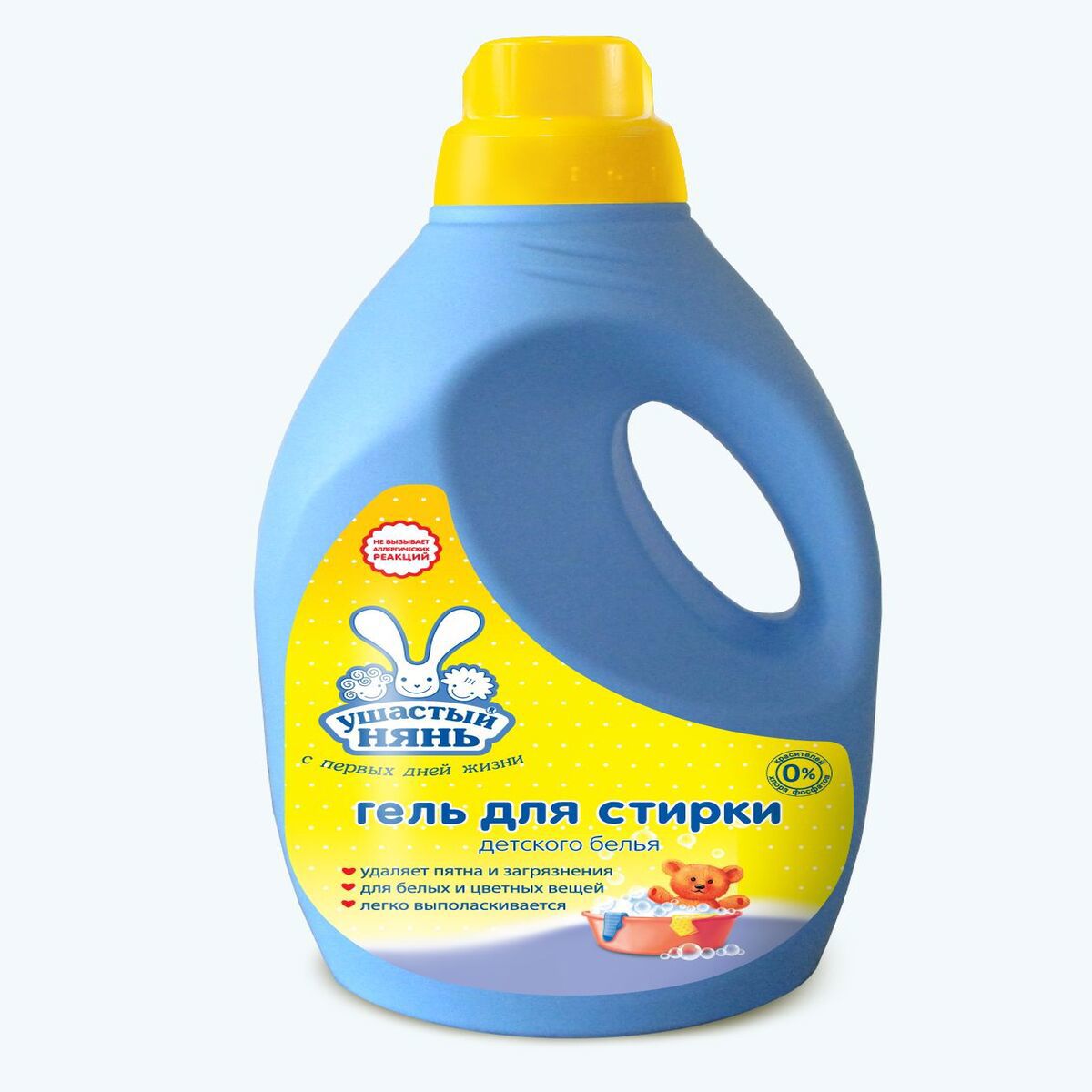 Изображение товара Жидкое средство Ушастый Нянь для стирки детского белья 2 л Изображение товара Жидкое средство Ушастый Нянь для стирки детского белья 2 л