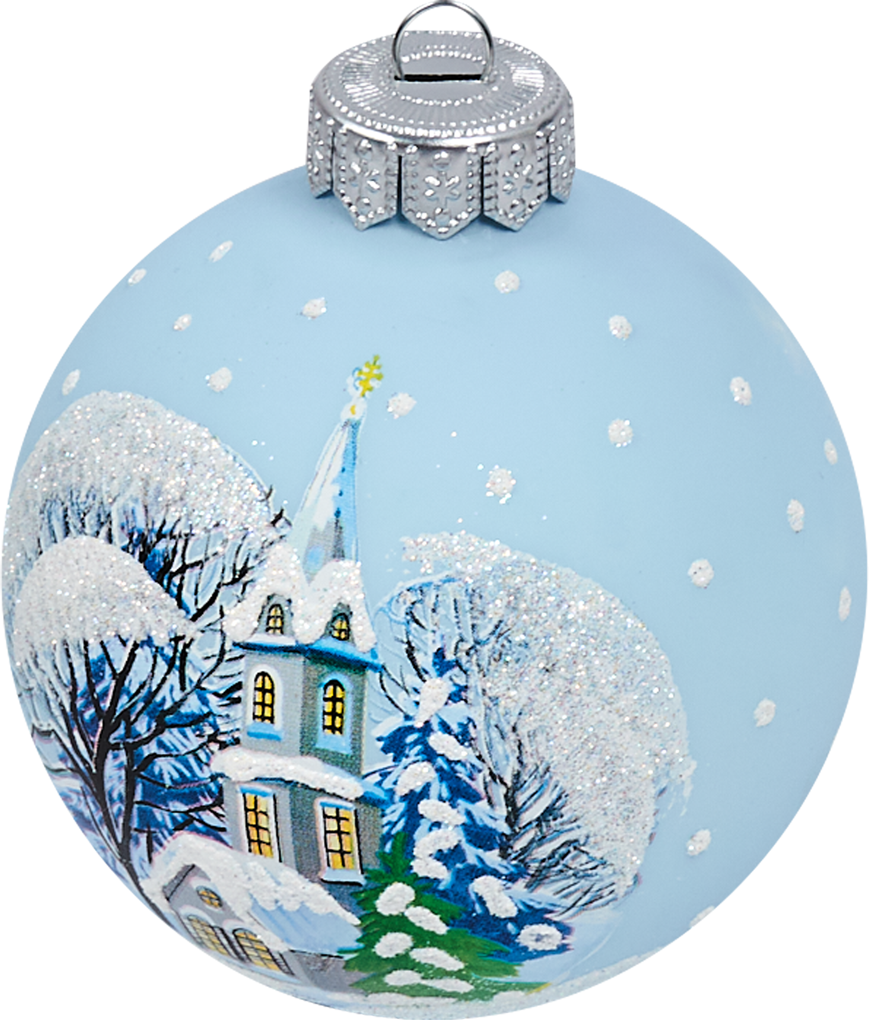 Изображение товара Шар ёлочный «Пейзаж» N2 85 мм