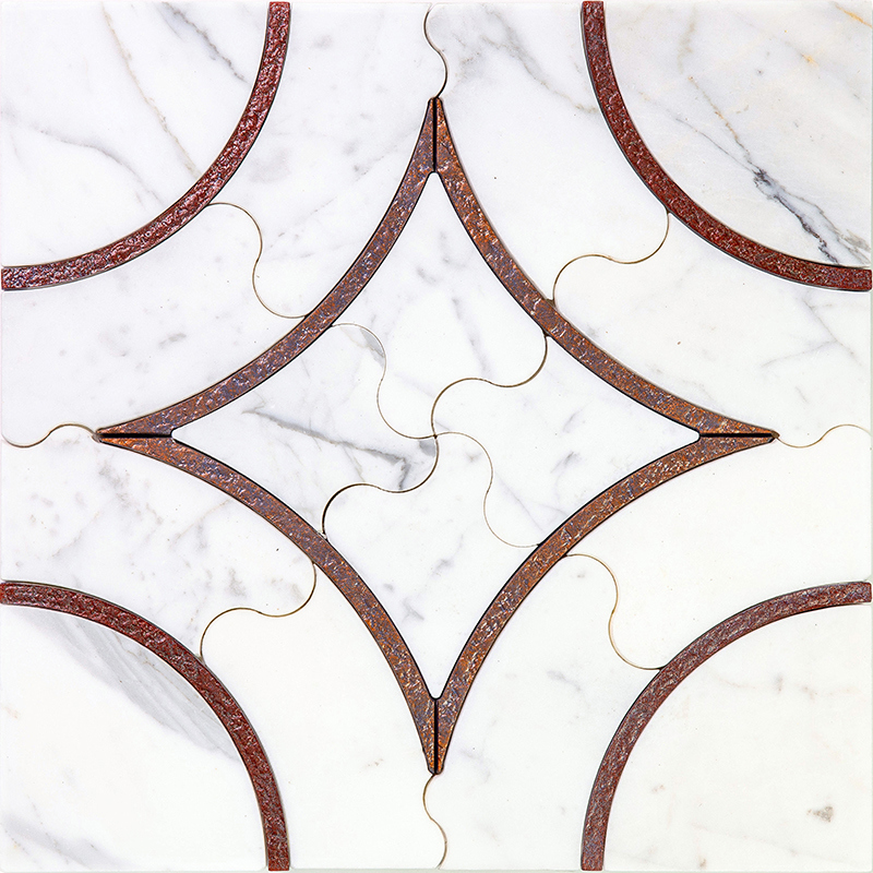 Изображение товара Мозаика Skalini Alcamo мрамор 30.5x30.5 см для кухни и ванной