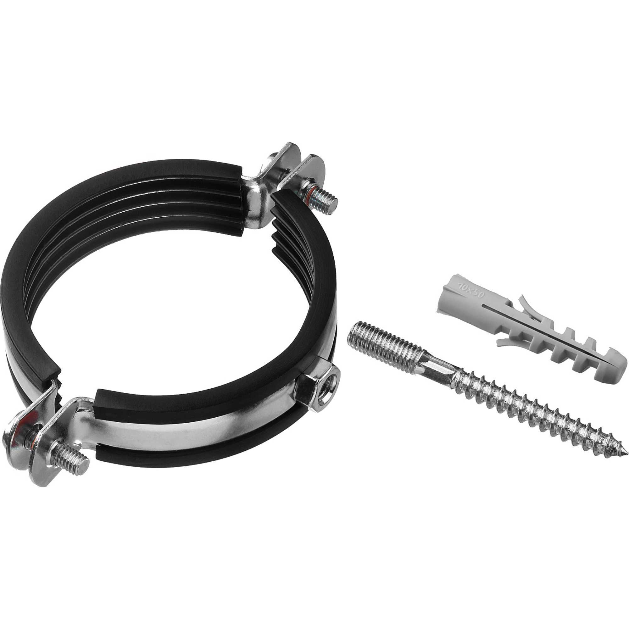 Изображение товара Хомут оцинкованный TeRma с резиновым уплотнителем 1/2" 20-24 мм