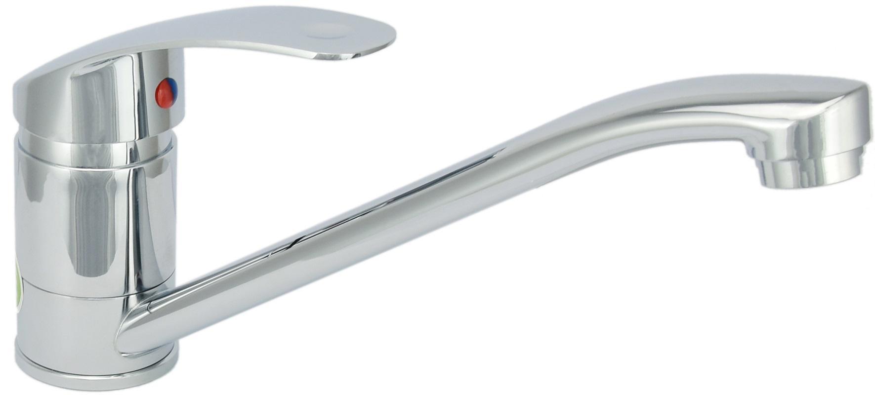 Изображение товара Смеситель для кухни Juguni Perseus 12 см хром однорычажный с поворотным изливом