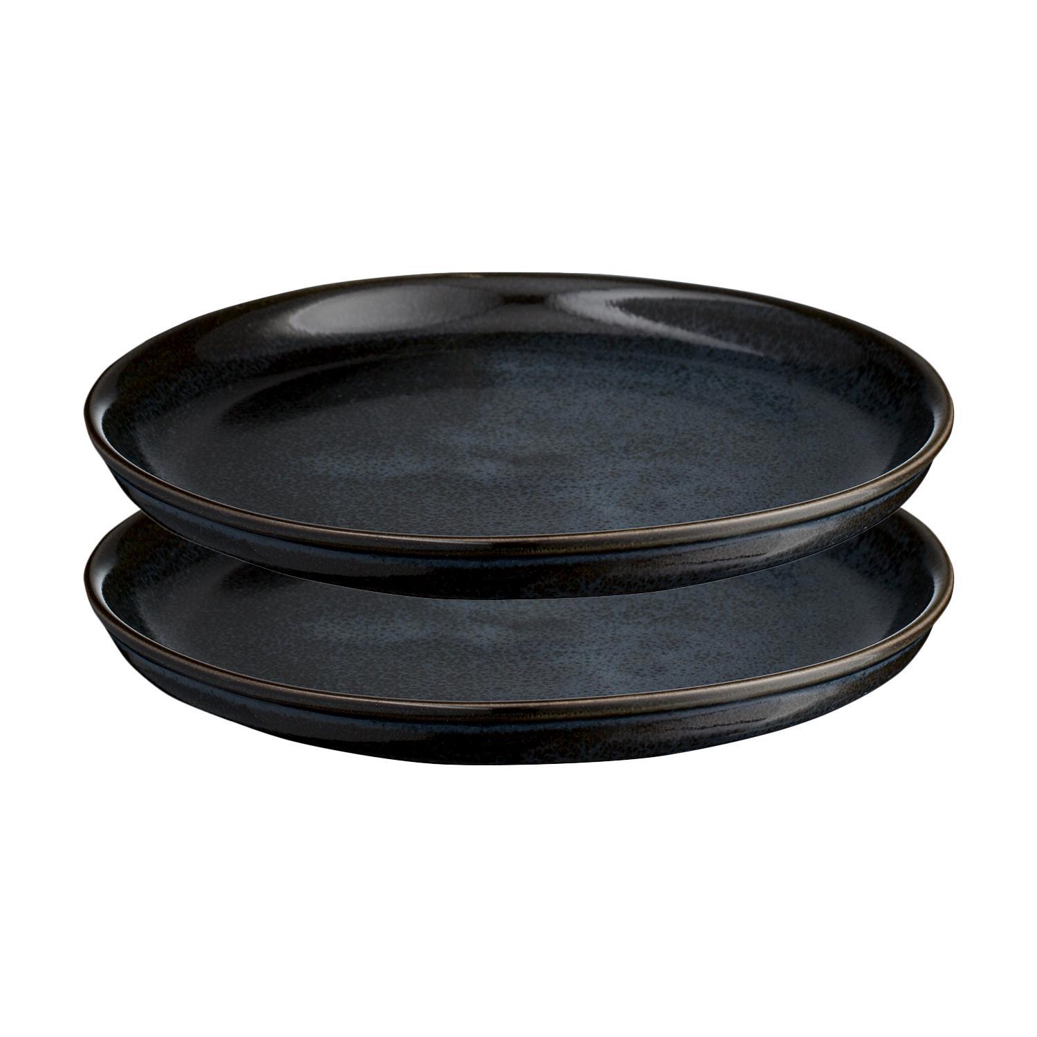 Изображение товара Тарелка круглая 21 см LIBERTY JONES Cosmic Kitchen фарфор черный