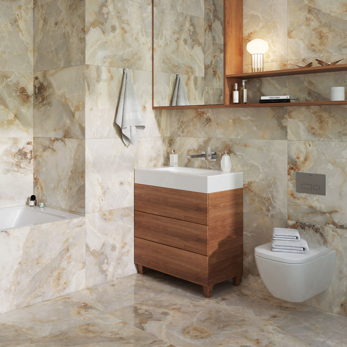 Изображение товара Керамогранит Incolor Miracle 60x120 полированный желтый оникс для внутренних и внешних работ