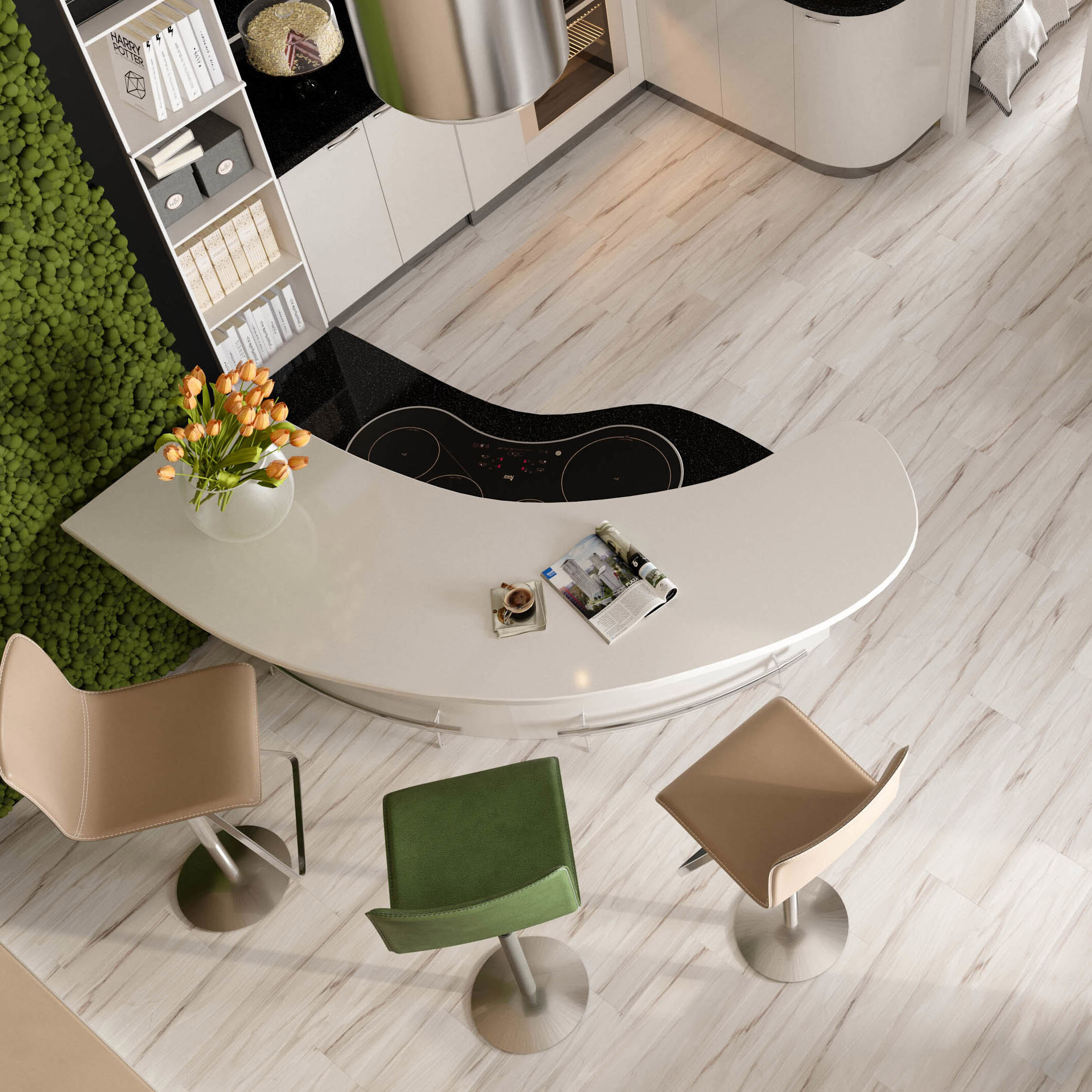 Изображение товара Керамогранит Progress Жаклин 20x80 см 1.6 м² цвет белый