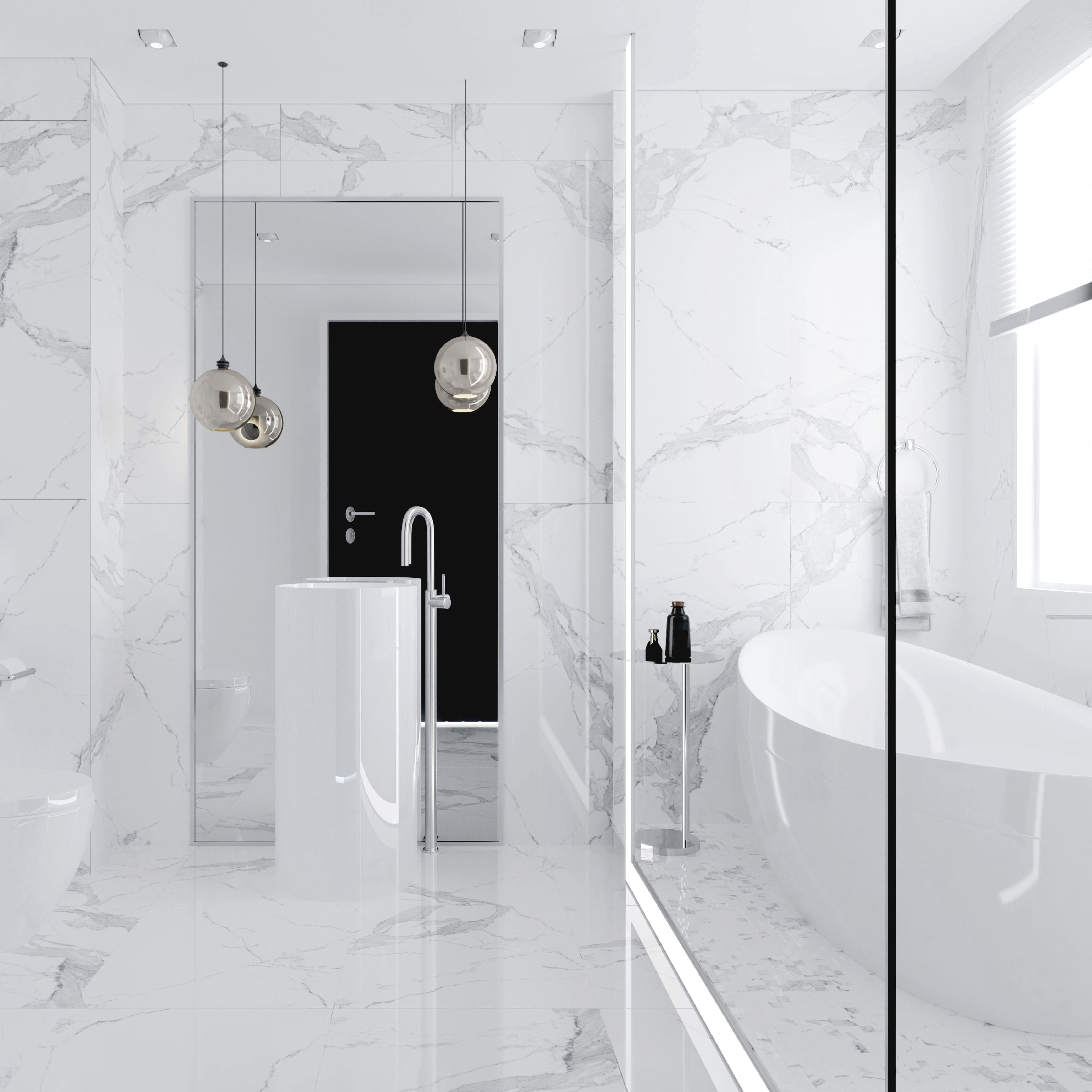 Изображение товара Керамогранит Alicante White FP Rect 60x60 см разноцветный для пола и стен