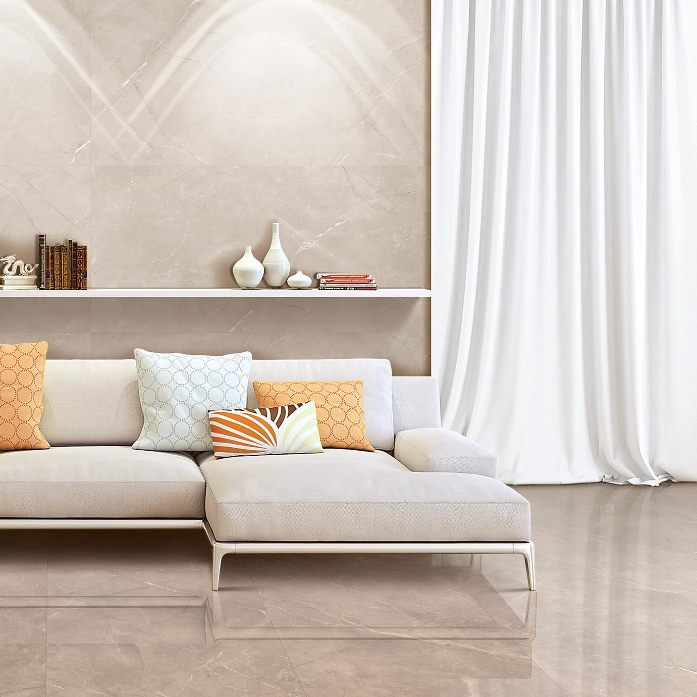 Изображение товара Керамогранит Vitrum Taupe 60x60 см 1.44 м² матовый, цвет бежевый