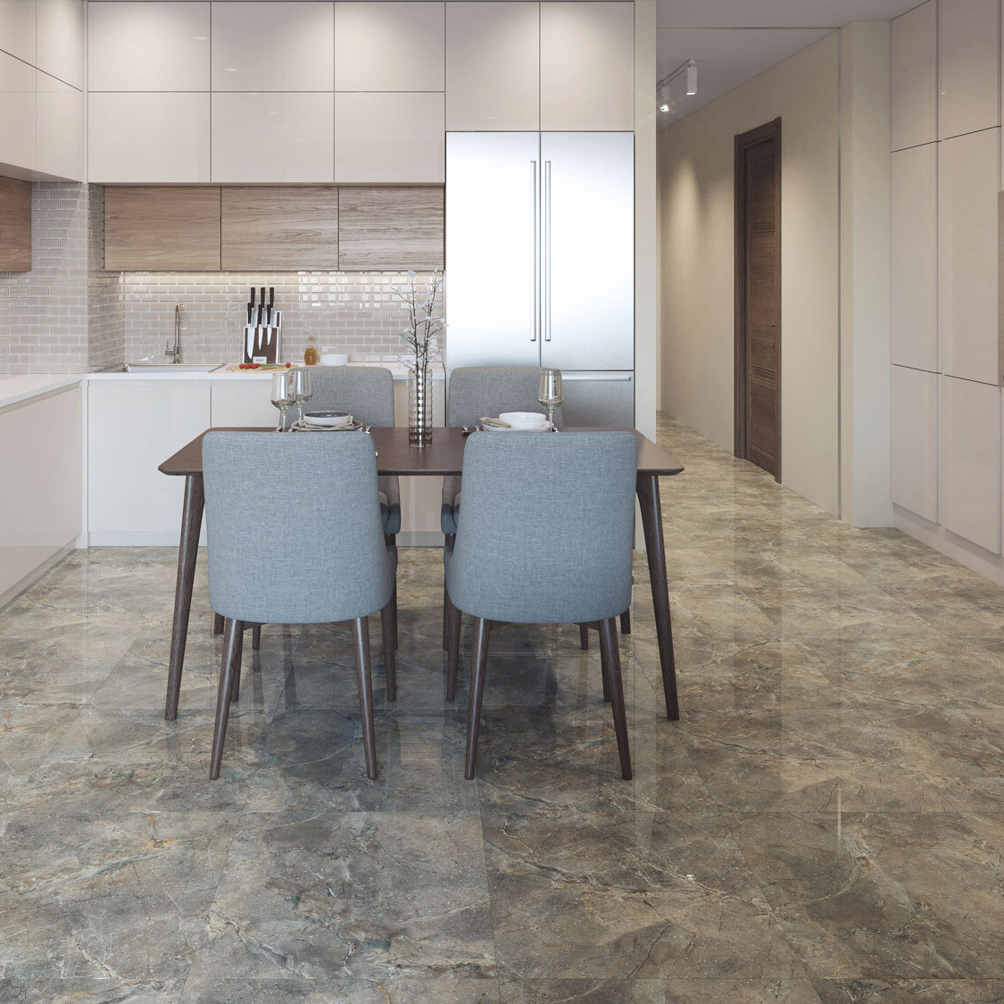 Изображение товара Керамогранит Incolor Sorrento 60x60 см 1.44 м² полированный цвет серый