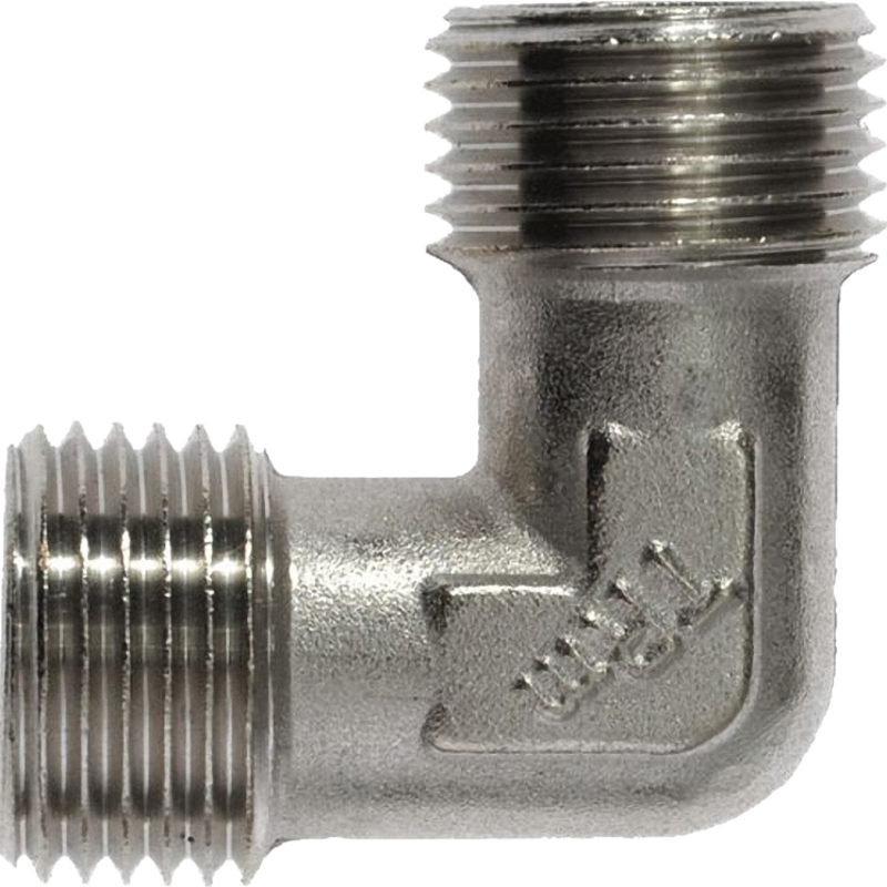 Изображение товара Угол 90° TERMA 1/2x1/2 дюйма латунь никелированный