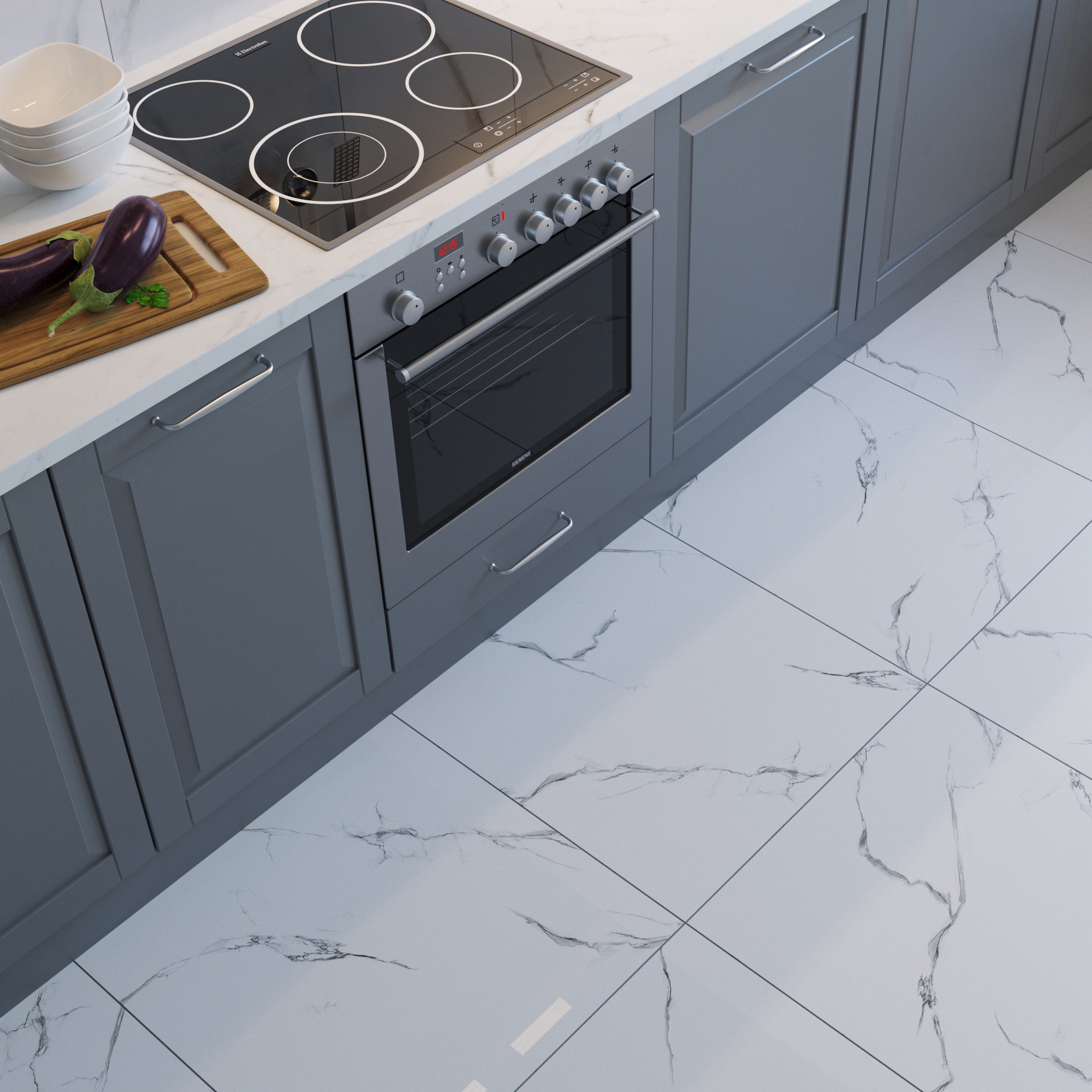 Изображение товара Керамогранит Grasaro Softmarble 60x60 см белый для внутренней и наружной облицовки