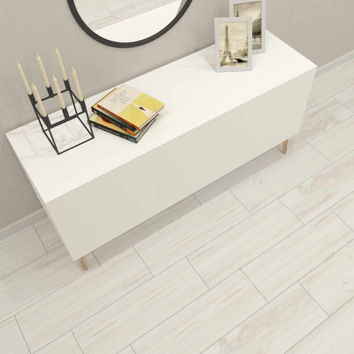 Изображение товара Керамогранит Grasaro Parquet 20x60 см белый для пола и стен
