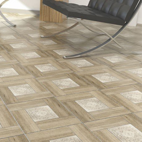Изображение товара Плитка напольная Alma Ceramica Ранчо 41.8х41.8 см коричневая для внутреннего использования
