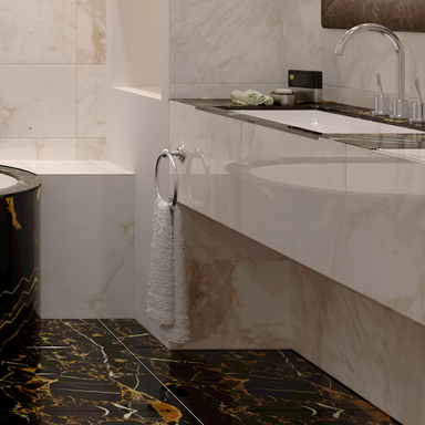 Изображение товара Керамогранит Golden Tile Saint Laurent 60.7x60.7 см черный для пола и стен