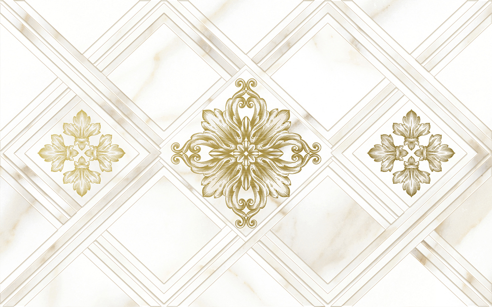 Изображение товара Декор настенный Calacatta Gold 40x25 см мрамор цвет бежево-золотой