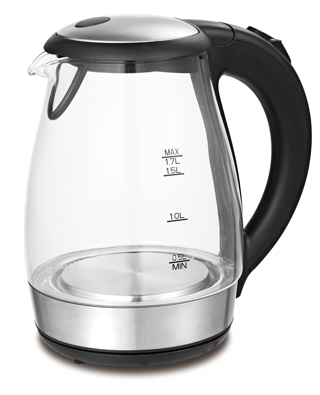 Изображение товара Электрический стеклянный чайник FIRST 1.7 л FA-5405-8 черный с подсветкой