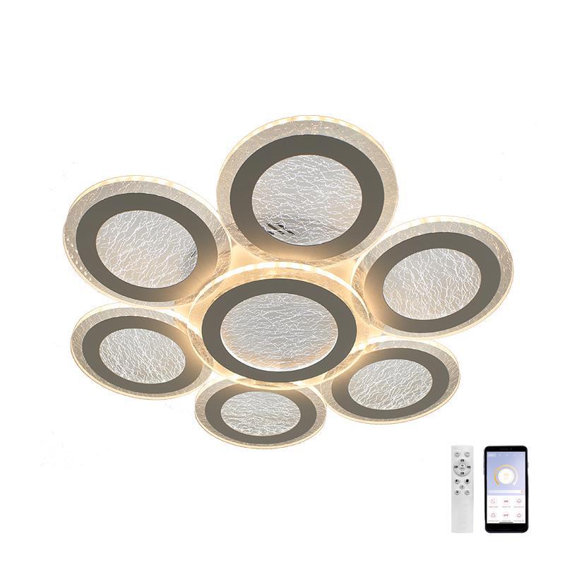 Изображение товара Люстра потолочная светодиодная ESTARES FUNDO с пультом управление 20 м² белый дизайн