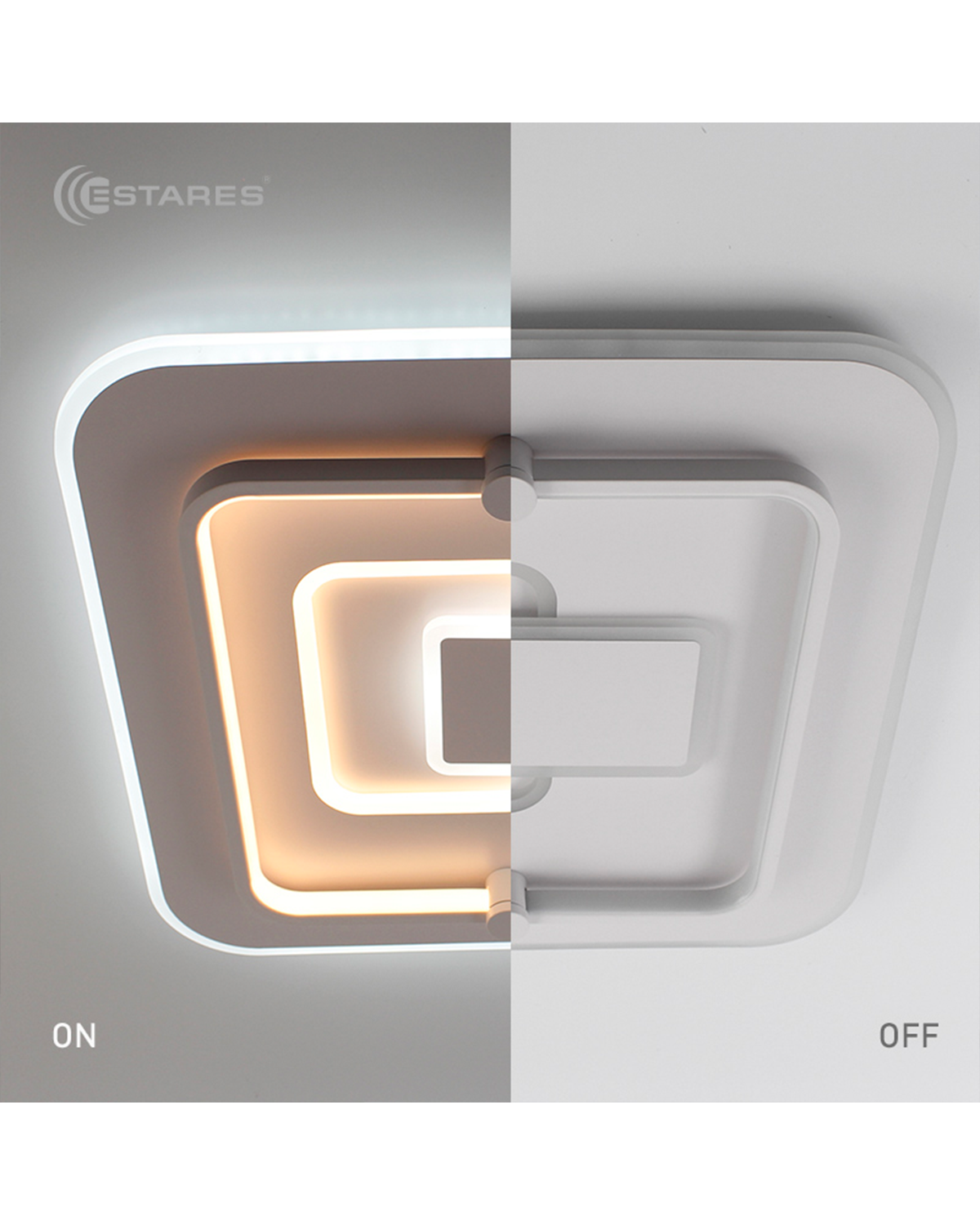 Изображение товара Люстра потолочная светодиодная ESTARES FOCOS TETRA 90W S управление яркостью и цветом