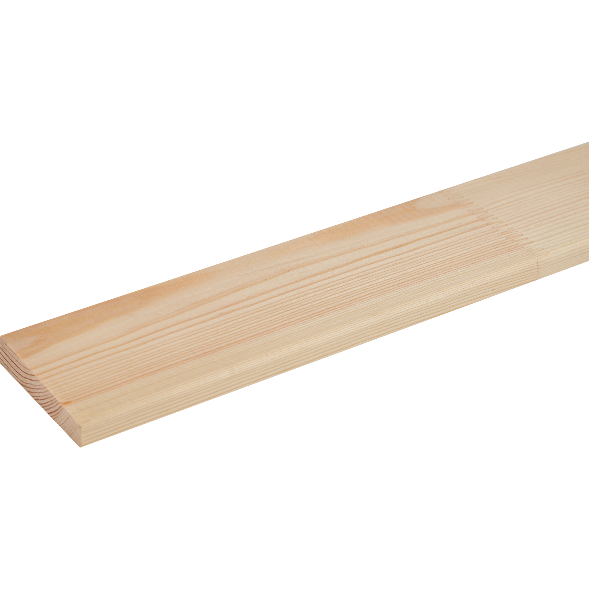 Декоративный брусок сращенный 11x60x1000 мм хвоя сорт Экстра прямой с фаской угла